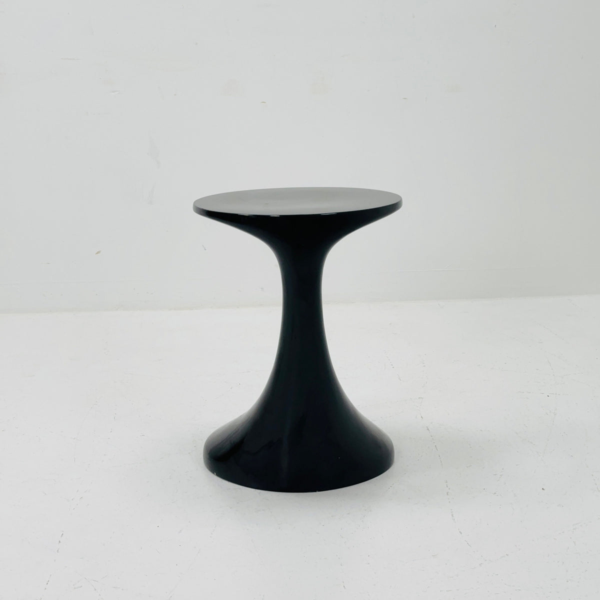 Space age black Zanotta side table / end table 1980s