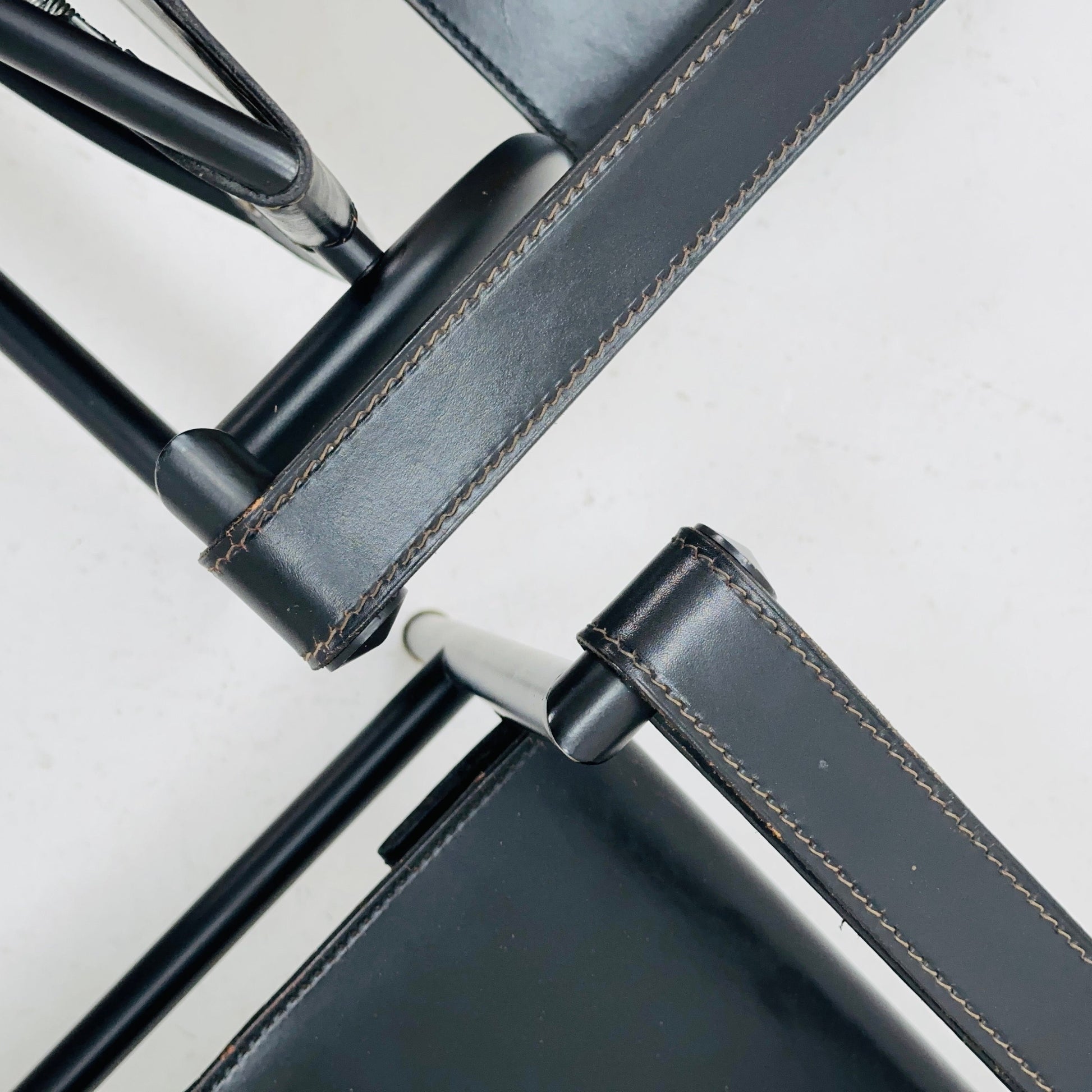 1 of 2 Lc 1 Mid century black edition armchair by Le Corbusier for Cassina Italy 1970s
