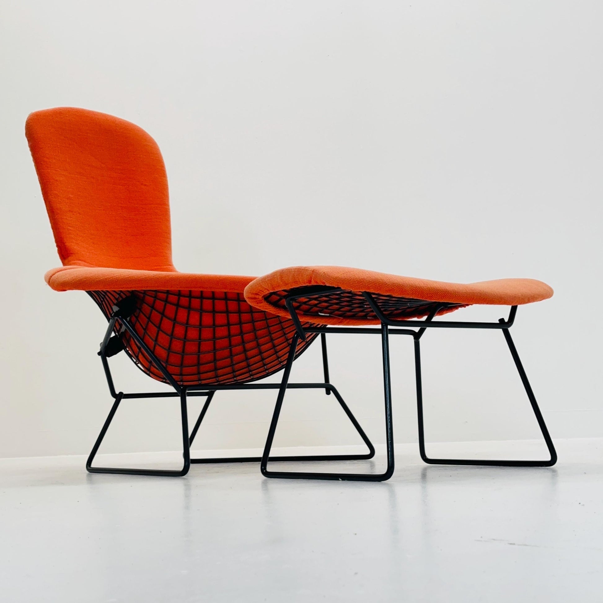 Bird Armchair & Ottoman by Harry Bertoia for Knoll International, 1970s