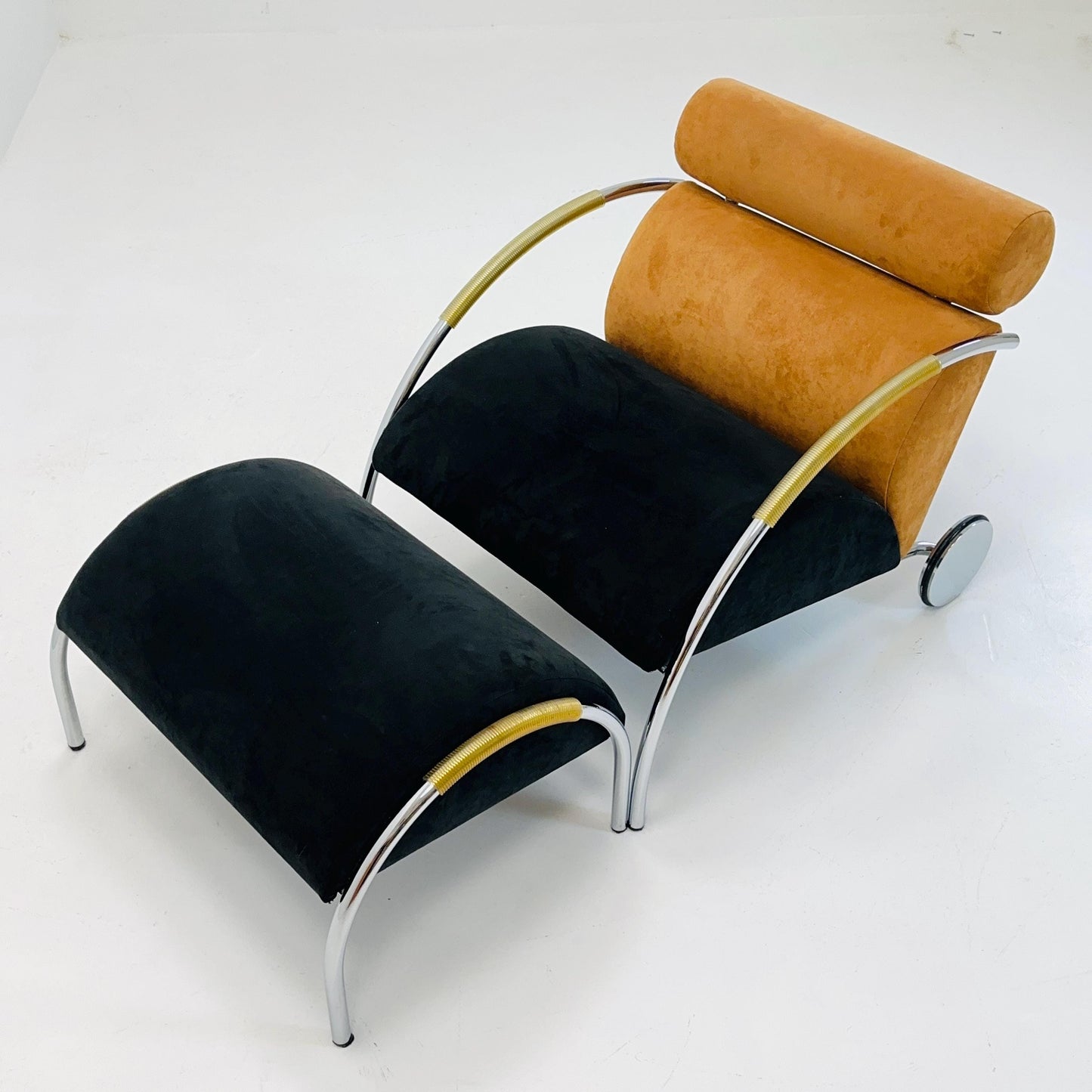 Mid century “Zyklus” armchair with ottoman by Peter Maly for Cor, 1984,Germany