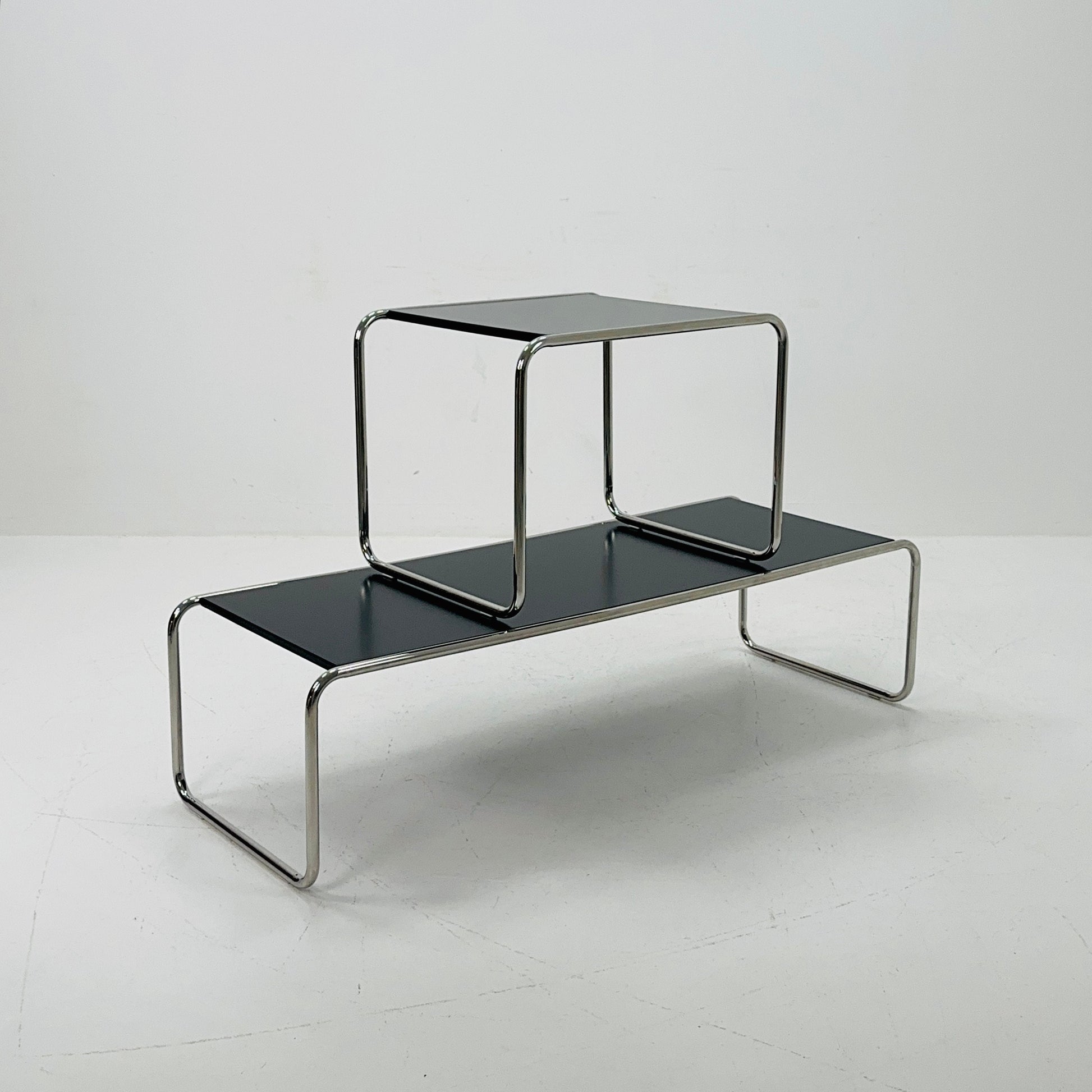 Mid century Design Laccio coffee - end table set by Marcel Breuer