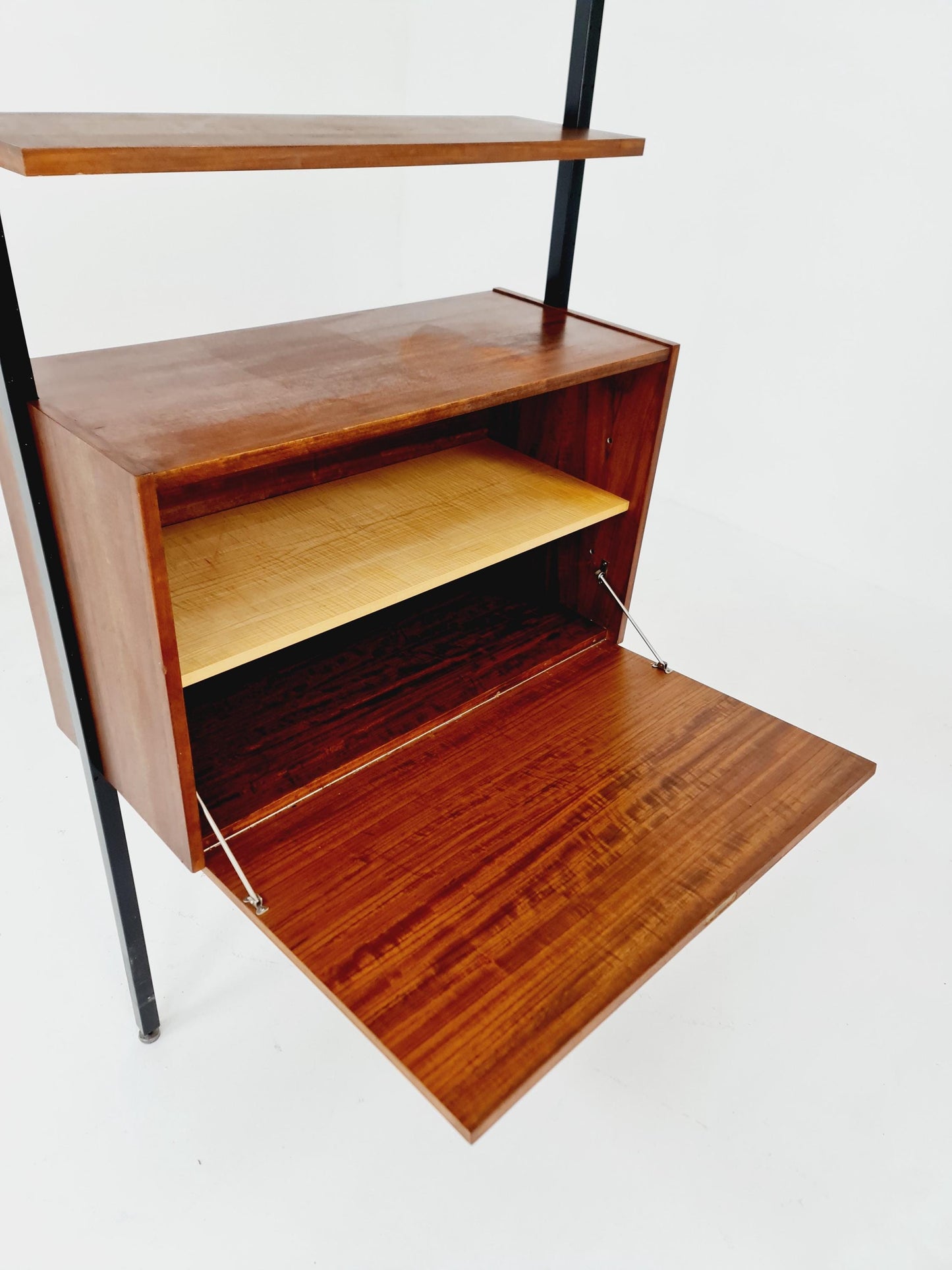 Danish teak room divider modular vintage library bookcase shelf-system , 1960s