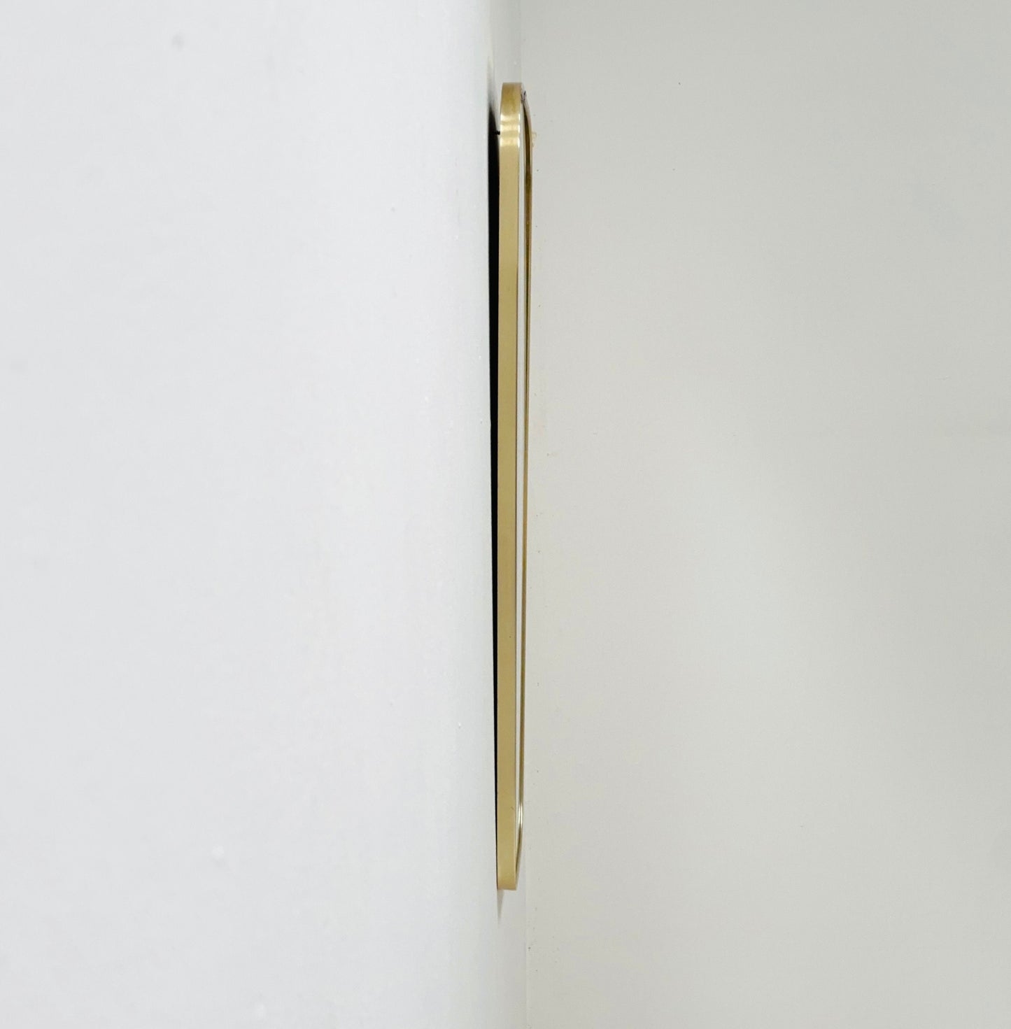 Mid Century asymmetric Original kidney wall mirror by schon form Germany 60s