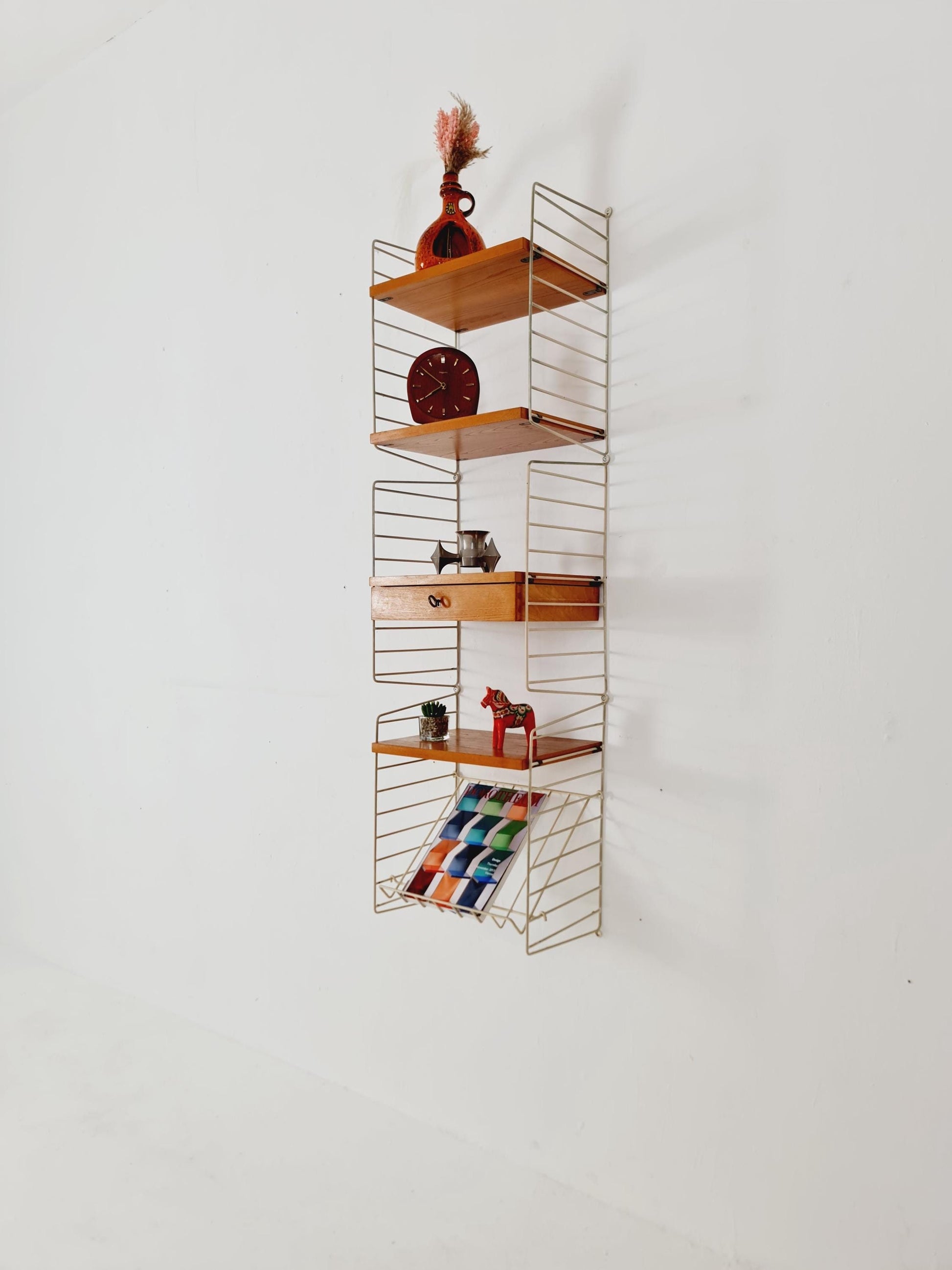 original Shelf system vintage from string (Stockholm) shelf the ladder shelf string 1960s