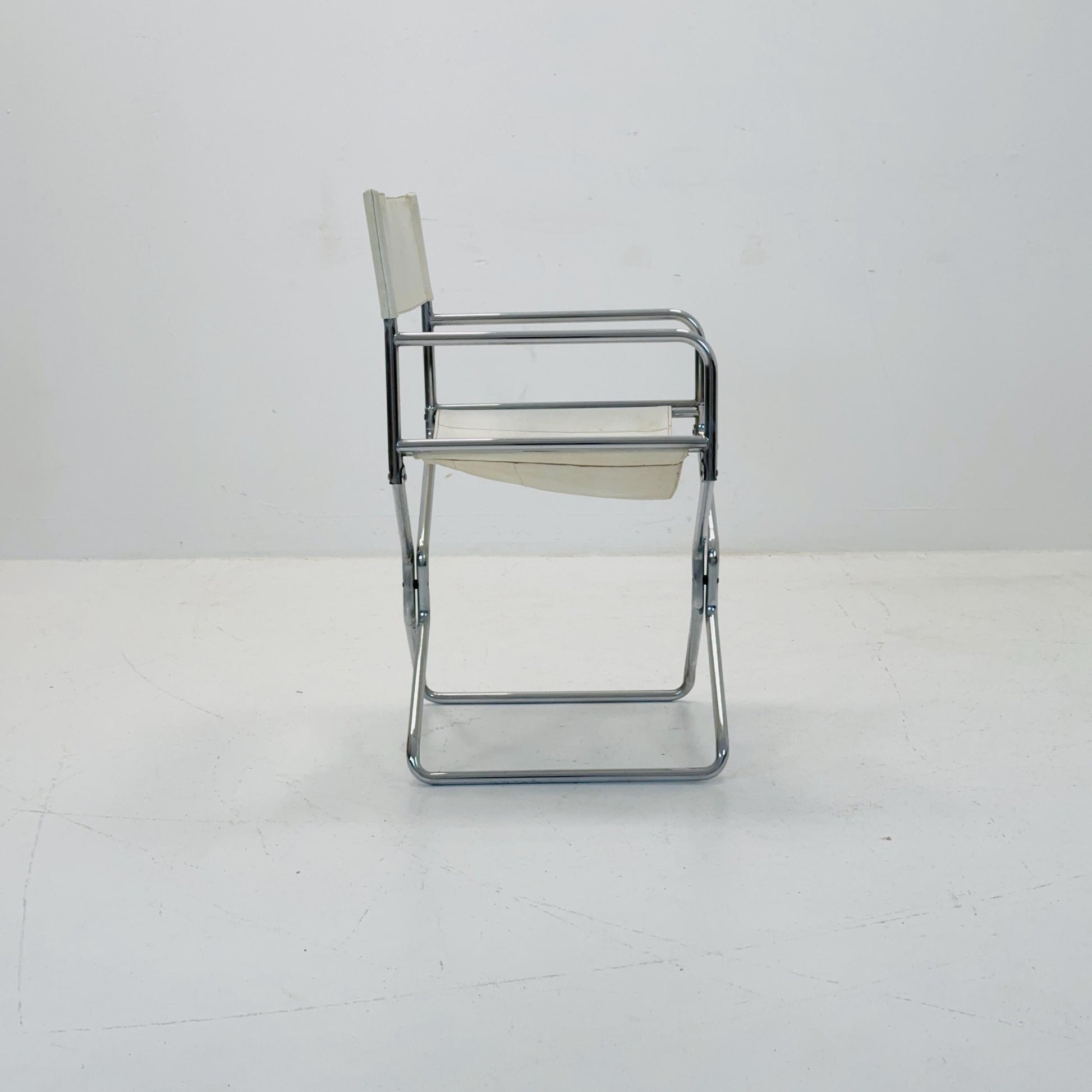 Mid century folding director chair by Lafuma 1970s