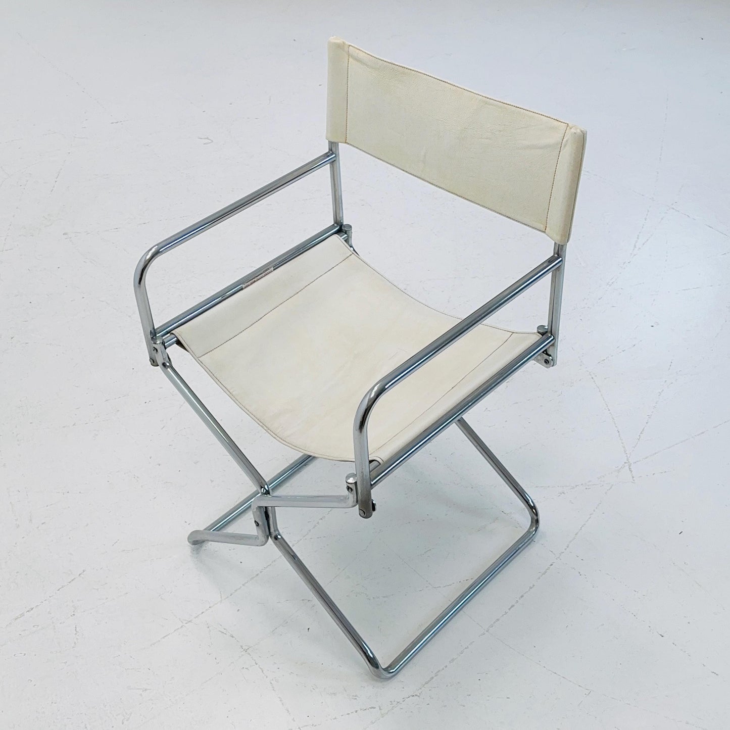 Mid century folding director chair by Lafuma 1970s