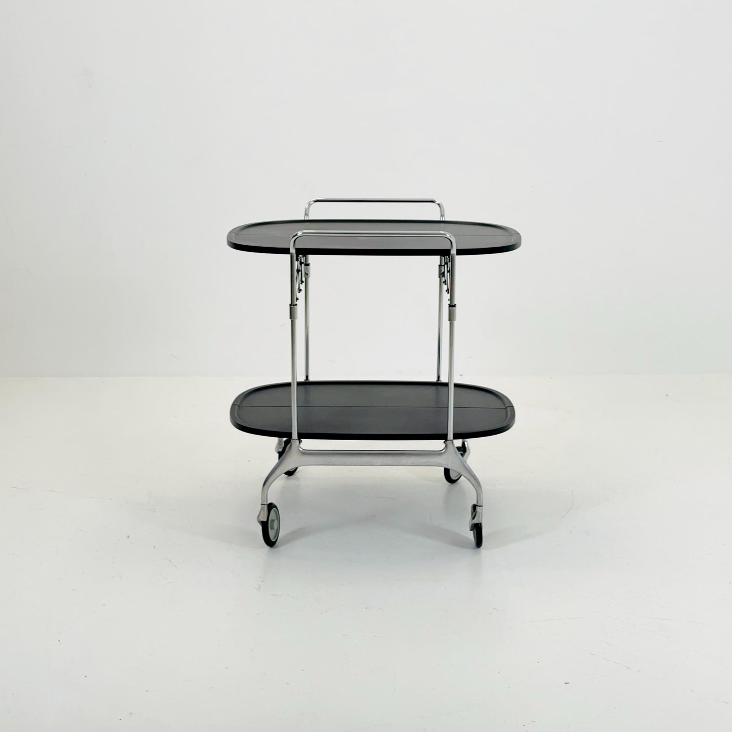 Black Gastone Dolly Trolley bar cart by Antonio Citterio and Oliver Low for Kartell Italy