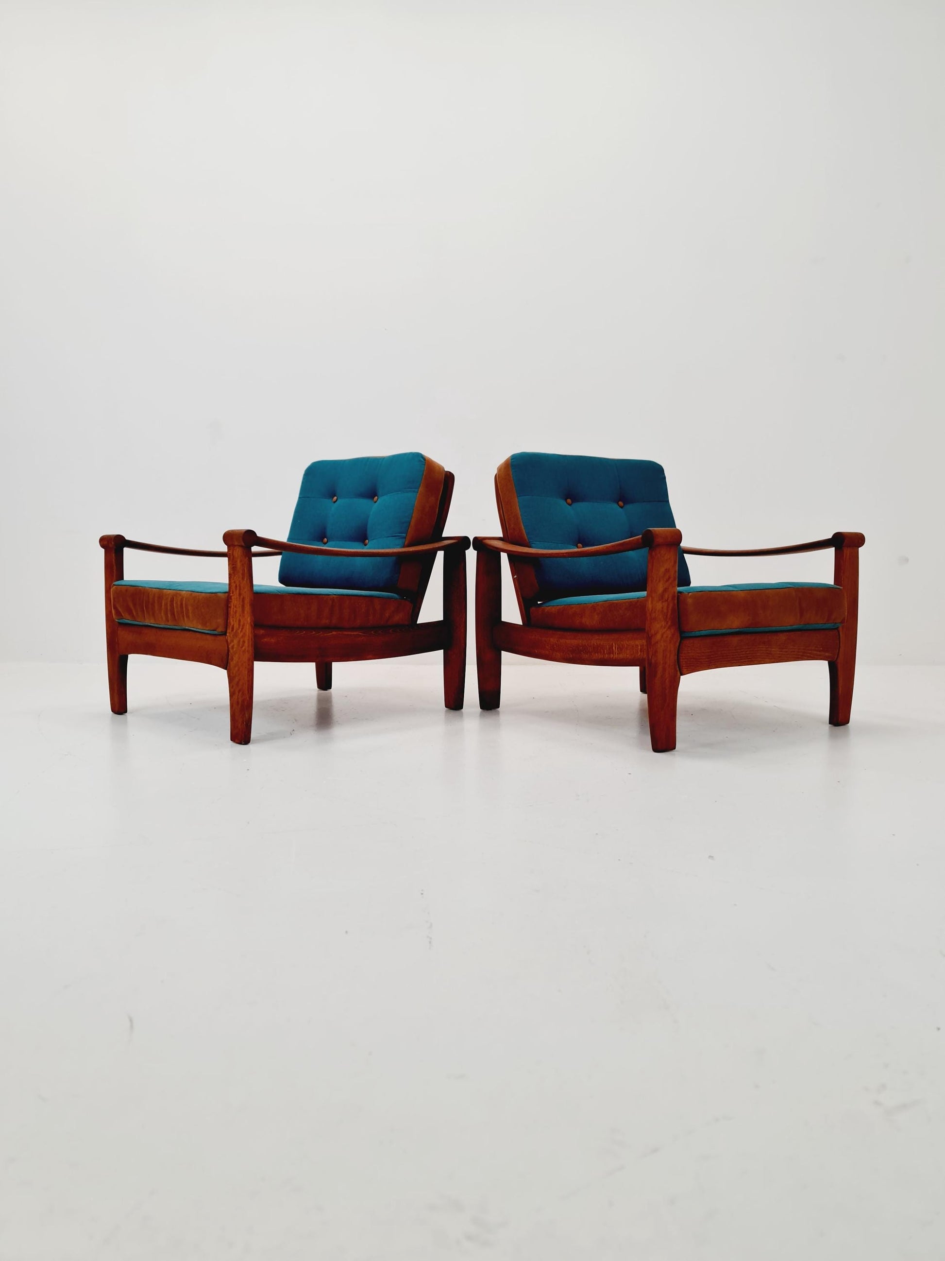 Rare Mid-century pair of German lounge armchair, 1960s