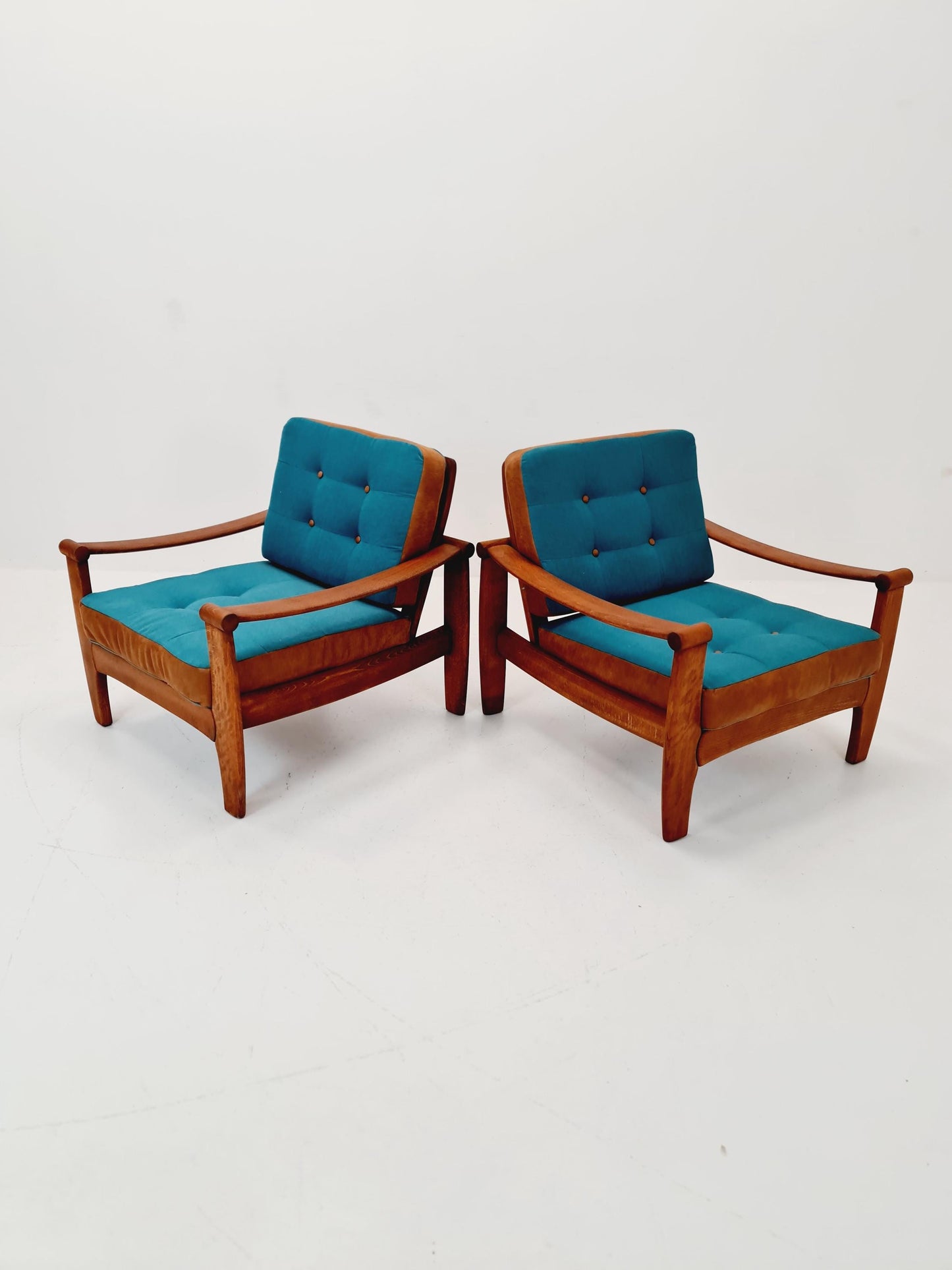 Rare Mid-century pair of German lounge armchair, 1960s