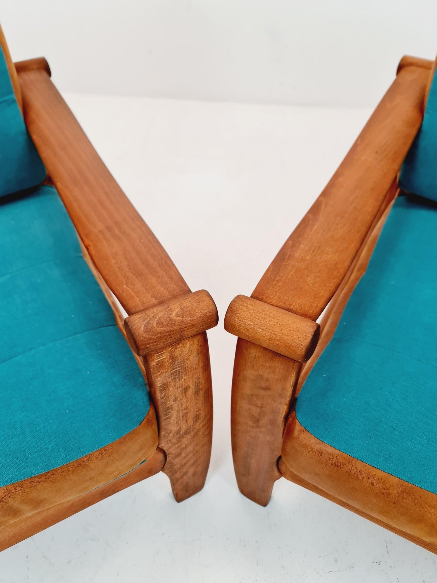 Rare Mid-century pair of German lounge armchair, 1960s