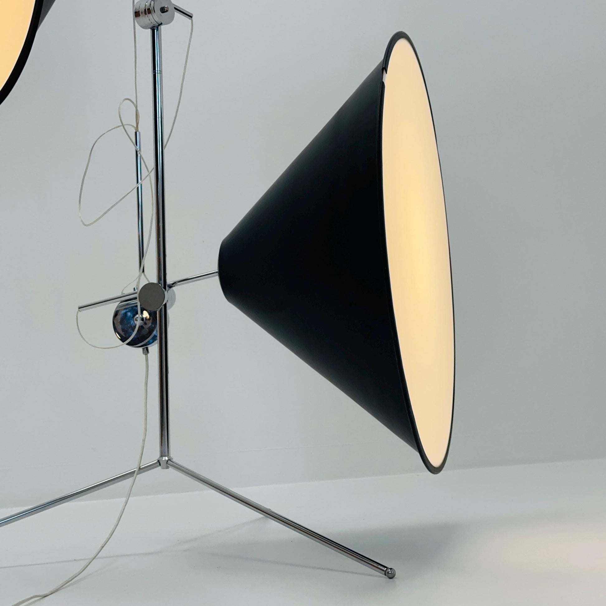 Designer Con Tripod floor lamp by Tom Dixon England