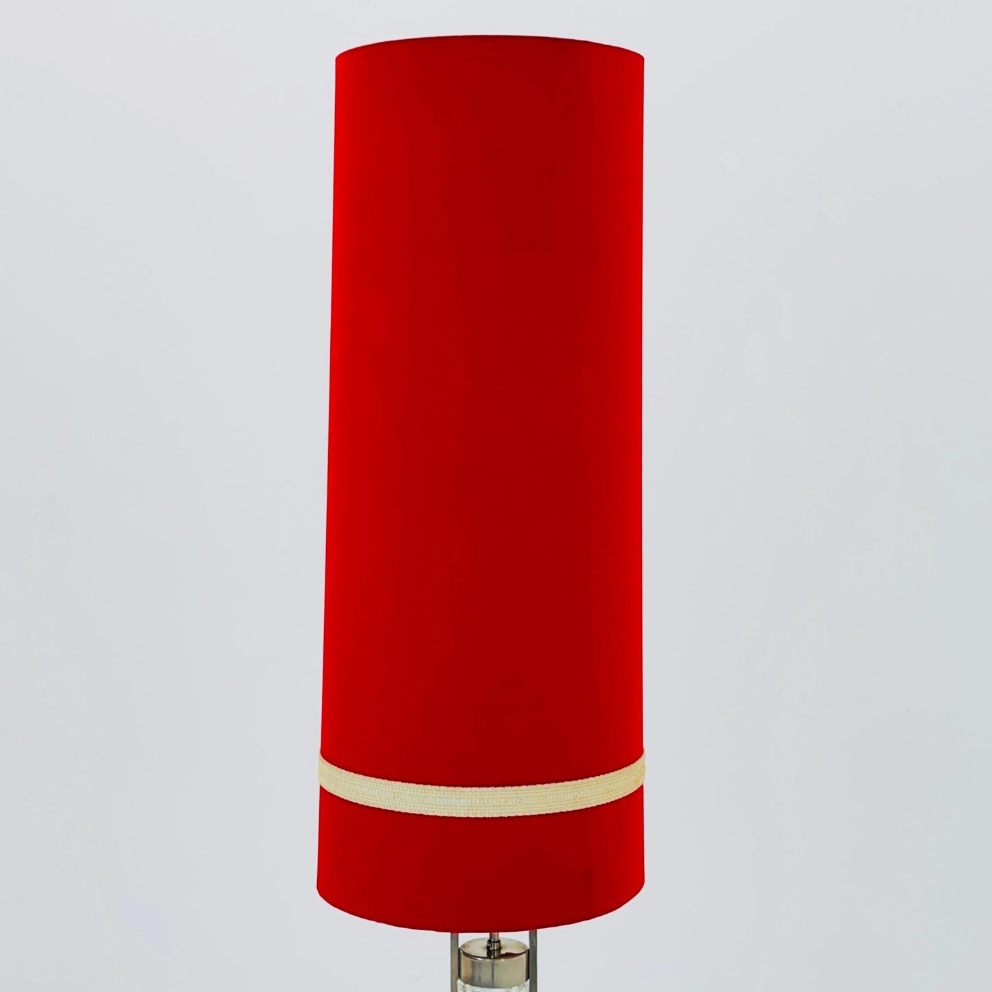 Space age German red floor lamp by Richard Essig, 1970s