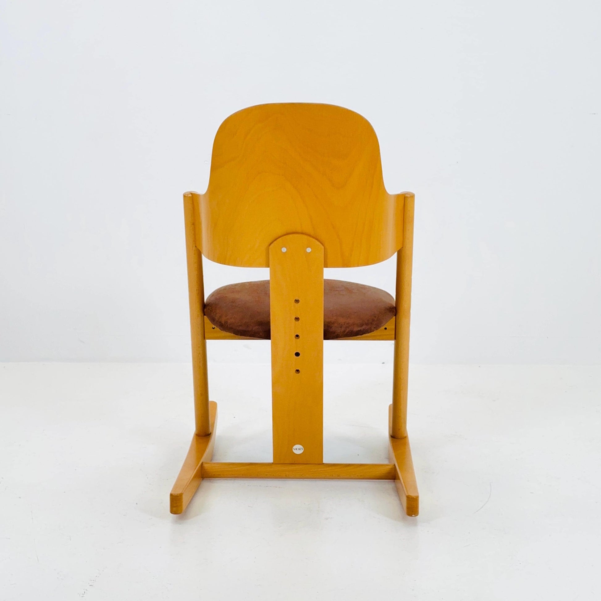 Vintage Moizi Rocking Chair – Ergonomic German Design with Natural Wood Finish, 1990s