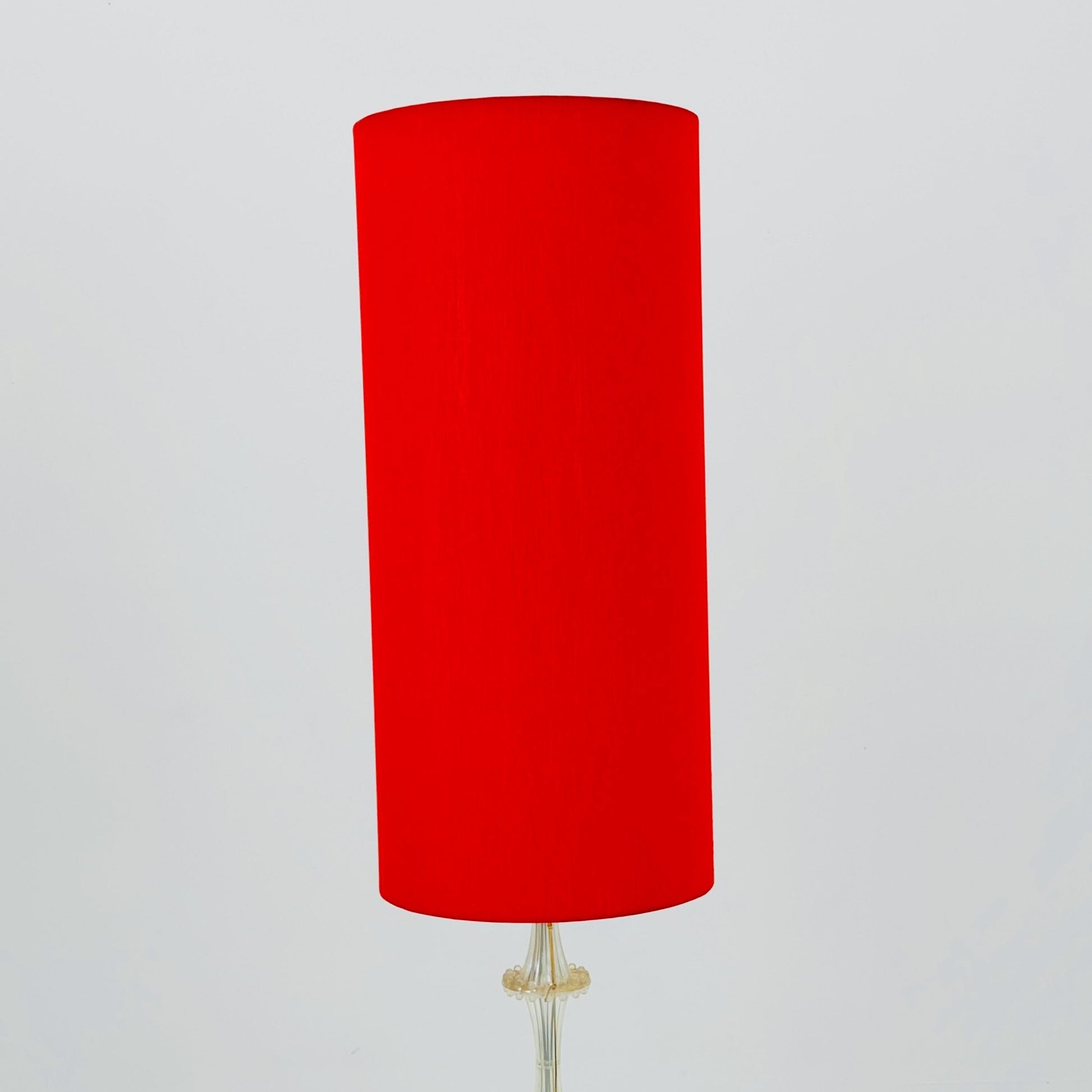 Space age German red floor lamp by Richard Essig, 1970s