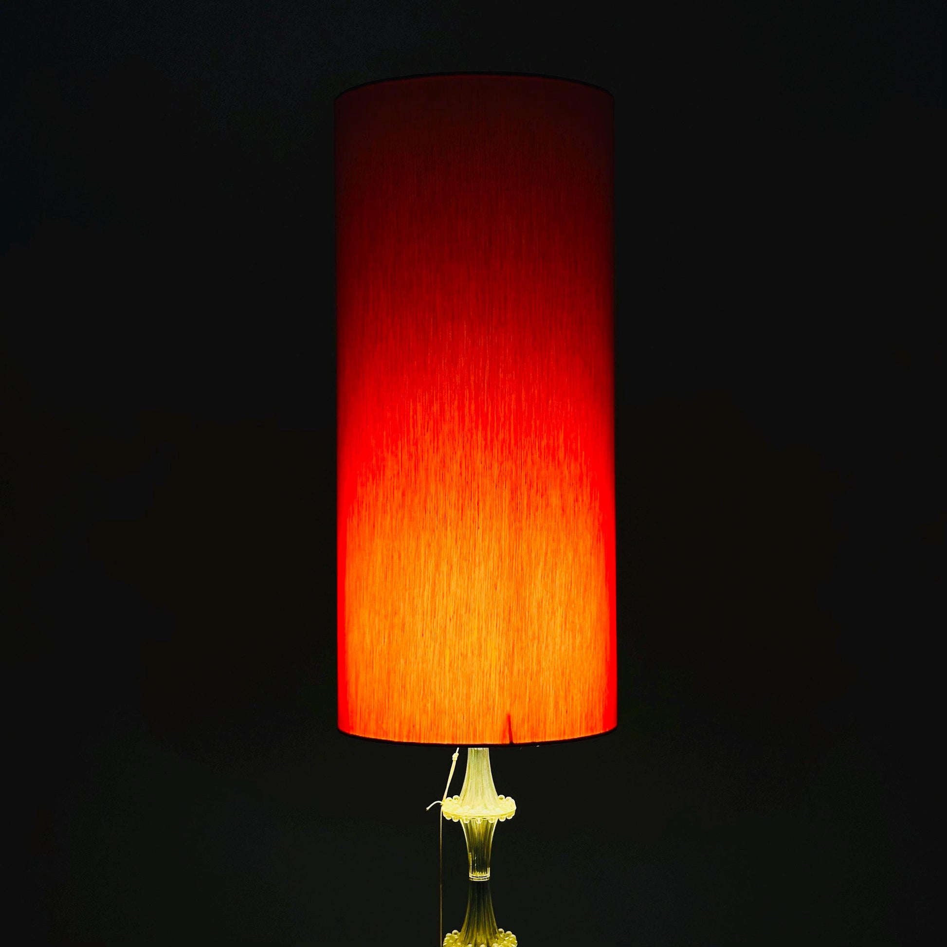 Space age German red floor lamp by Richard Essig, 1970s