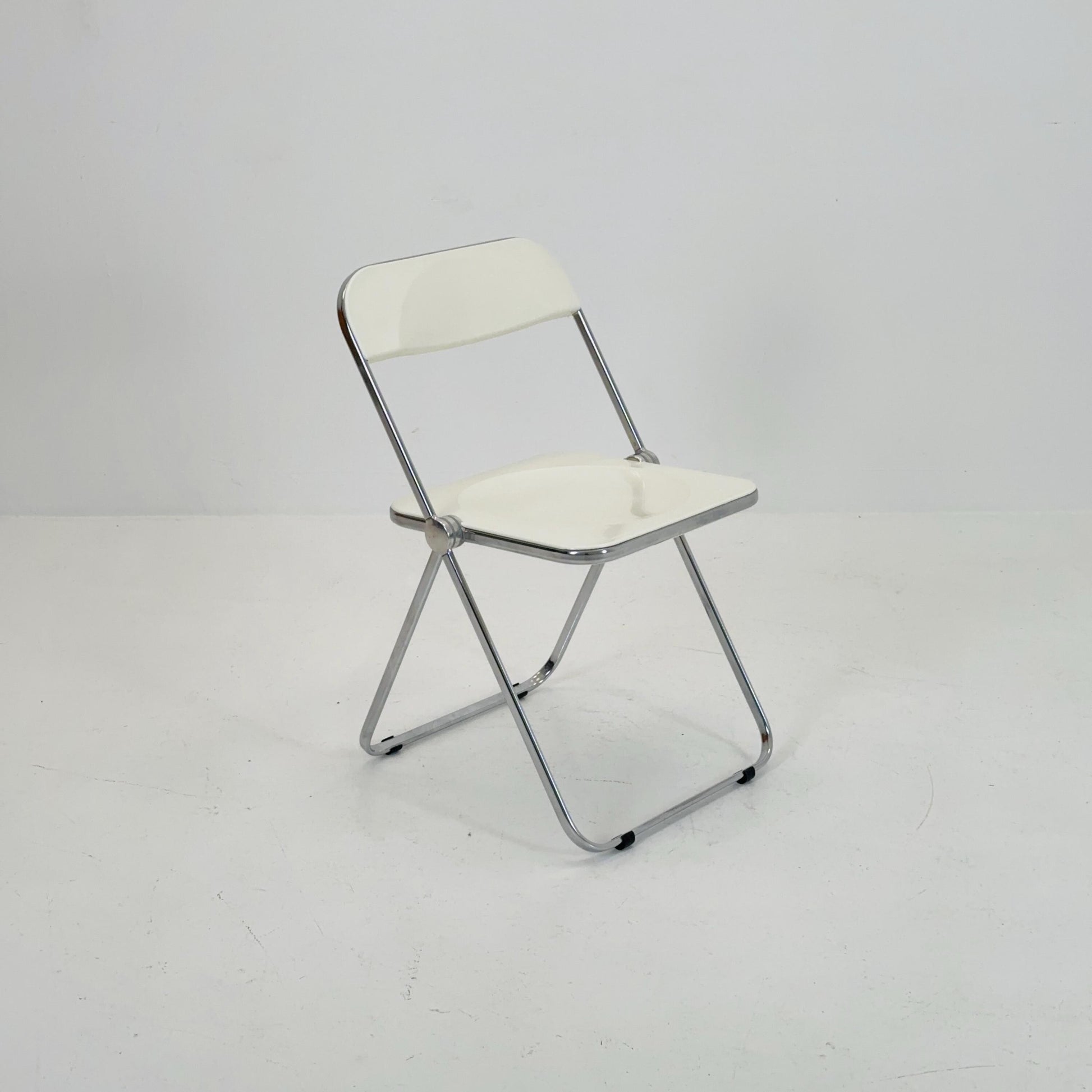 Vintage Italian Plia Folding Chair by Giancarlo Piretti for Castelli, 1970s
