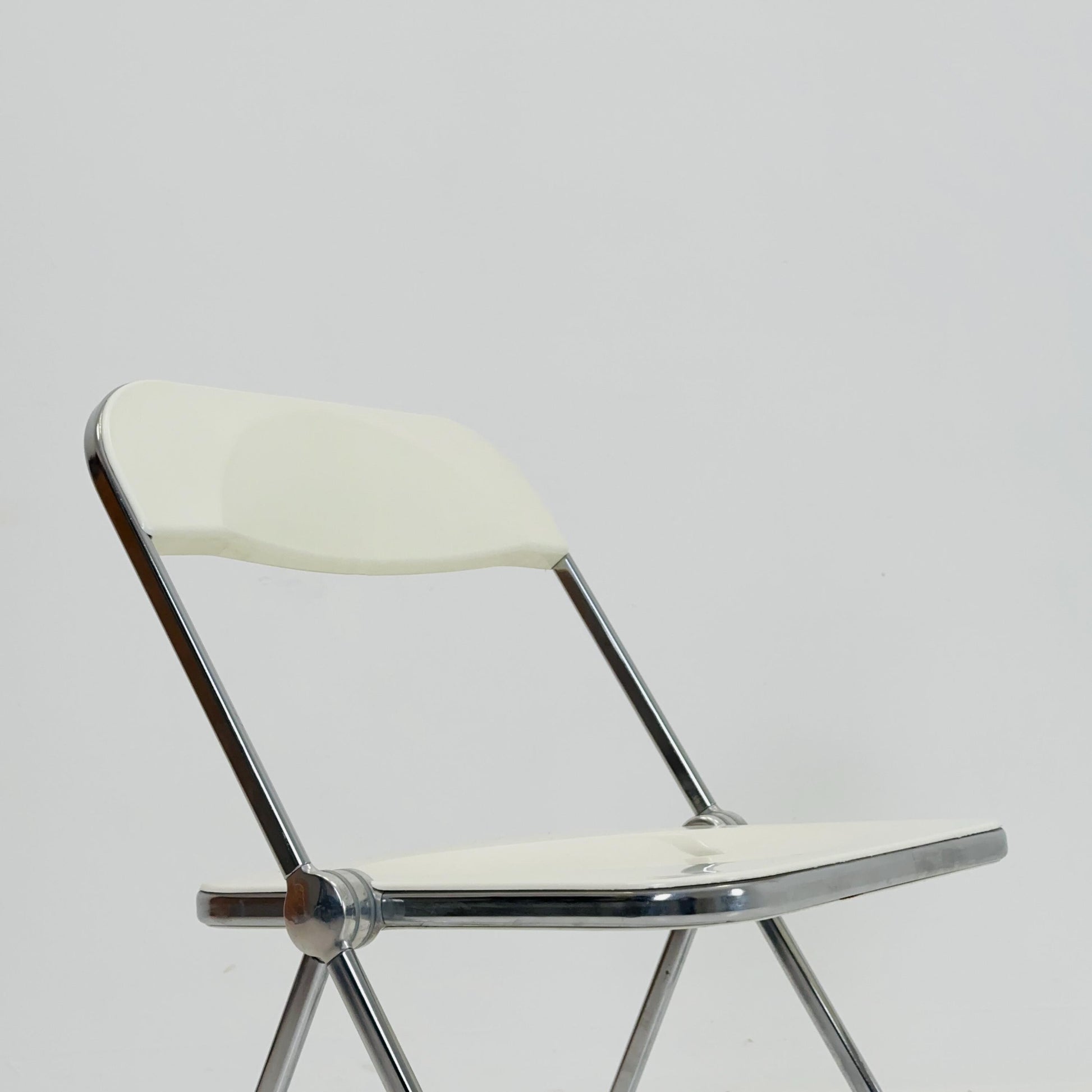Vintage Italian Plia Folding Chair by Giancarlo Piretti for Castelli, 1970s