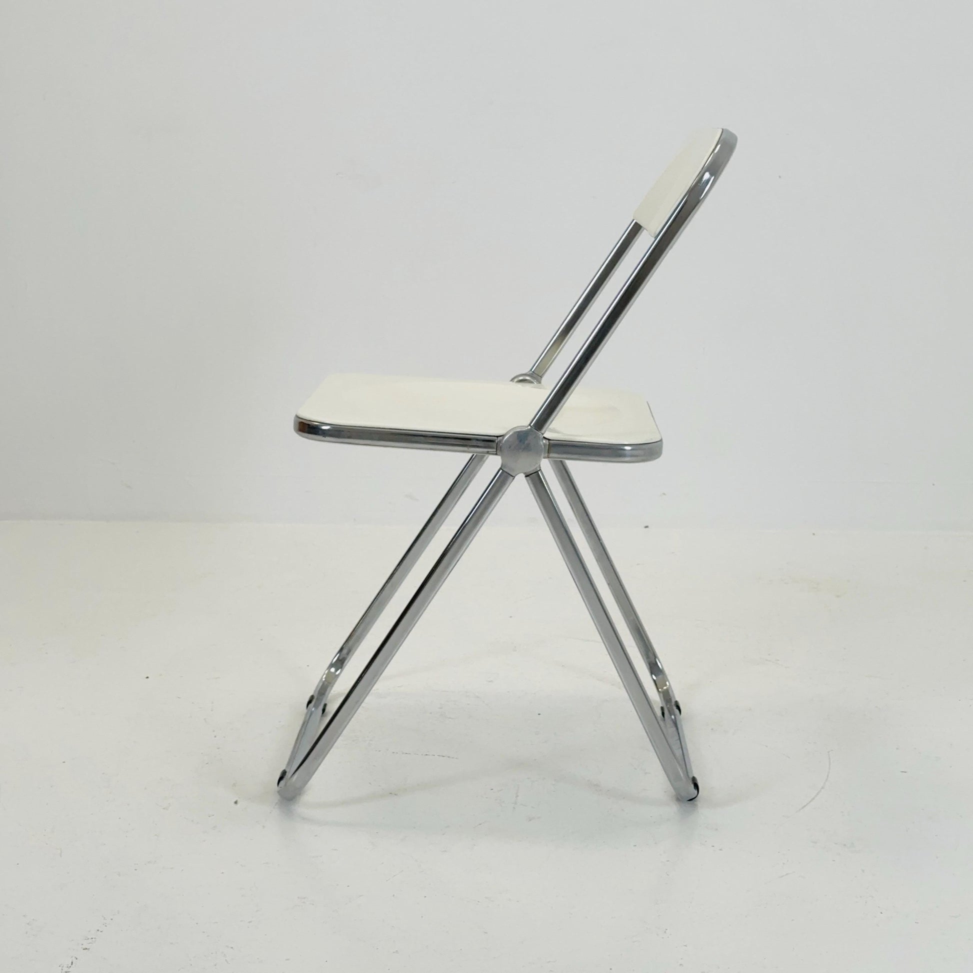 Vintage Italian Plia Folding Chair by Giancarlo Piretti for Castelli, 1970s