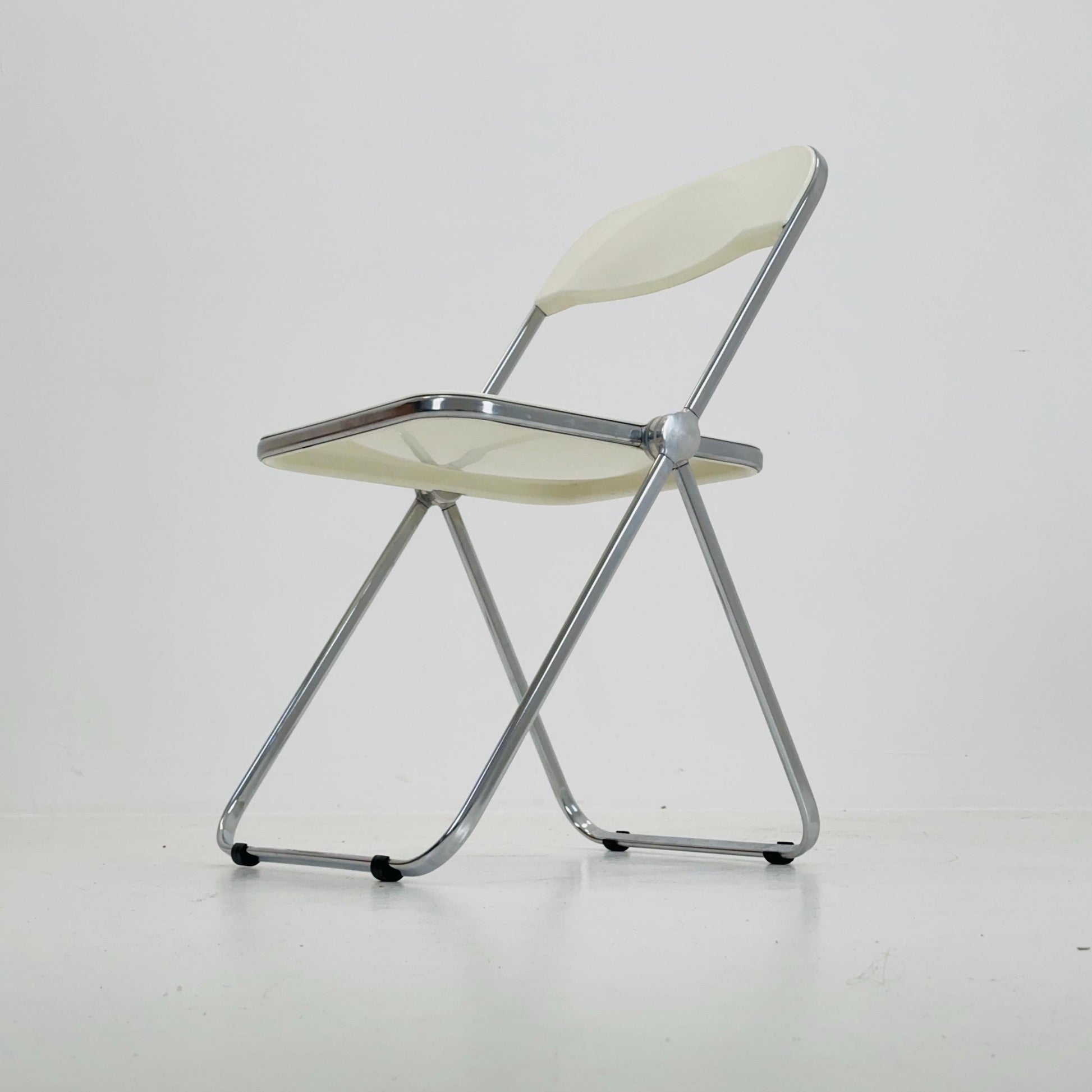 Vintage Italian Plia Folding Chair by Giancarlo Piretti for Castelli, 1970s