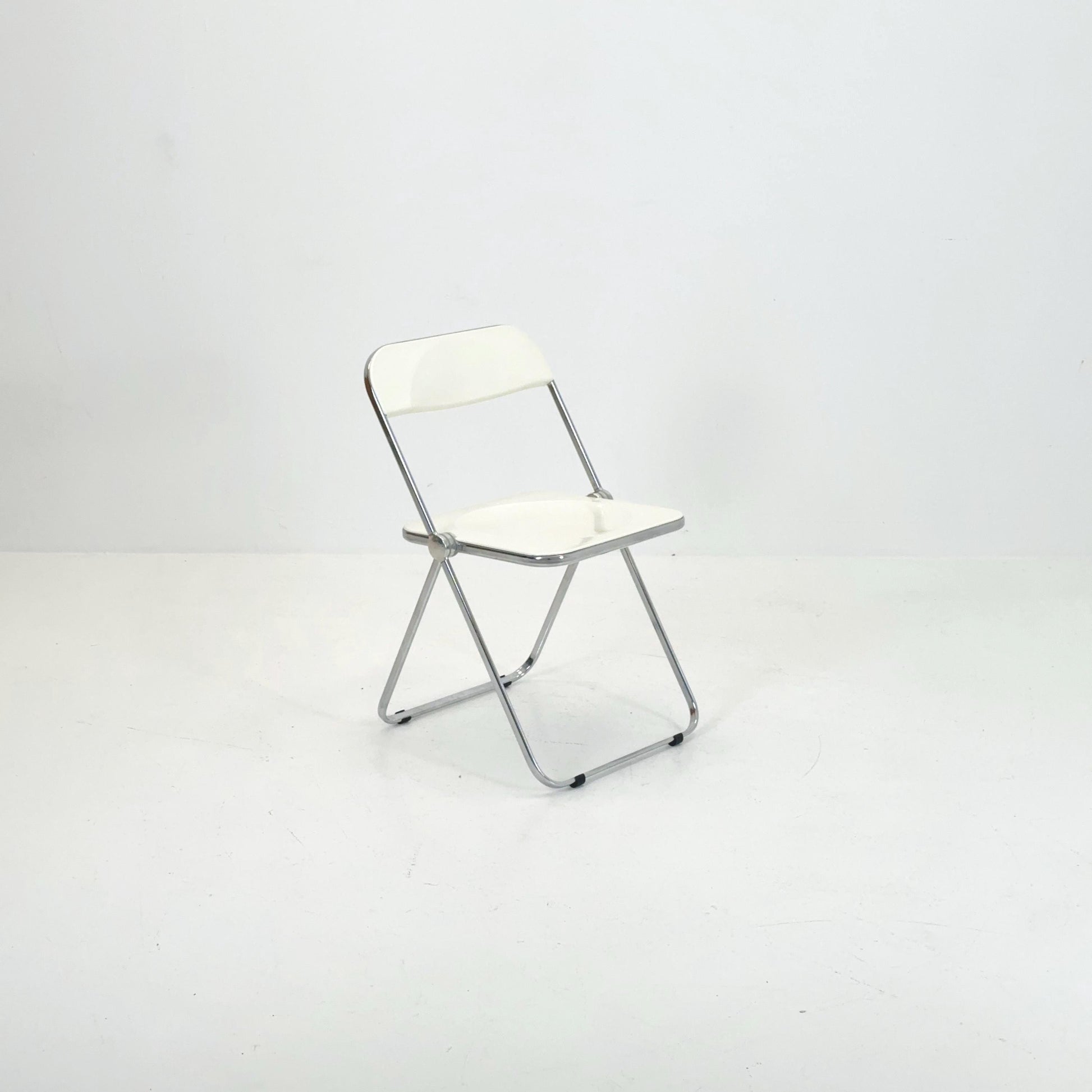 Vintage Italian Plia Folding Chair by Giancarlo Piretti for Castelli, 1970s