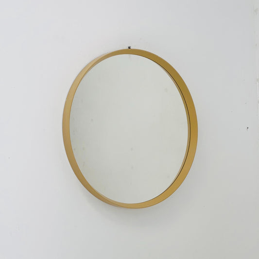 Large Space Age \Mid-Century Round Mirrror, 1970s