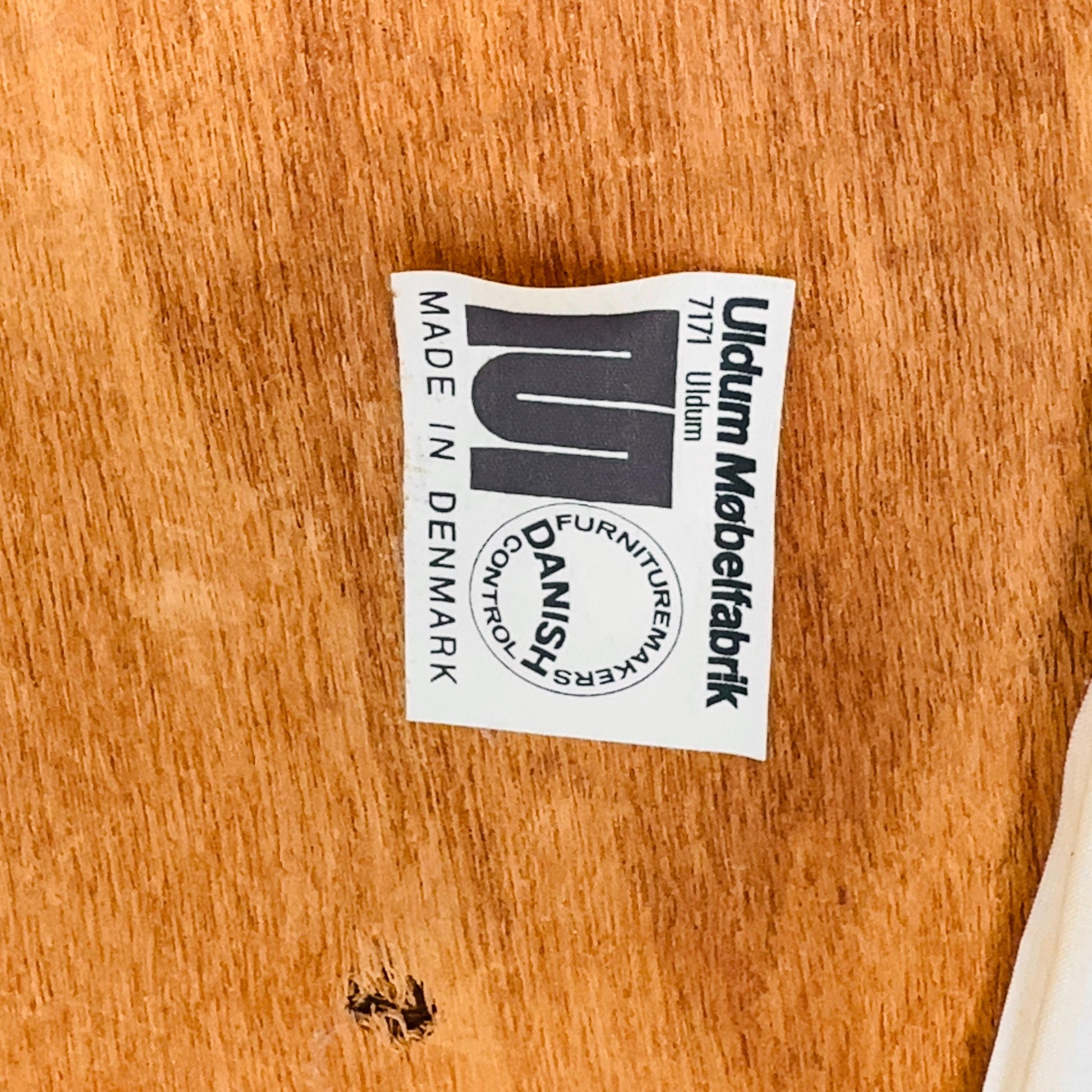 Mid-Century Modern Danish Armchair with Teak Frame and Gray Upholstery Design by Johannes Andersen for Uldum Møbelfabrik 1960s