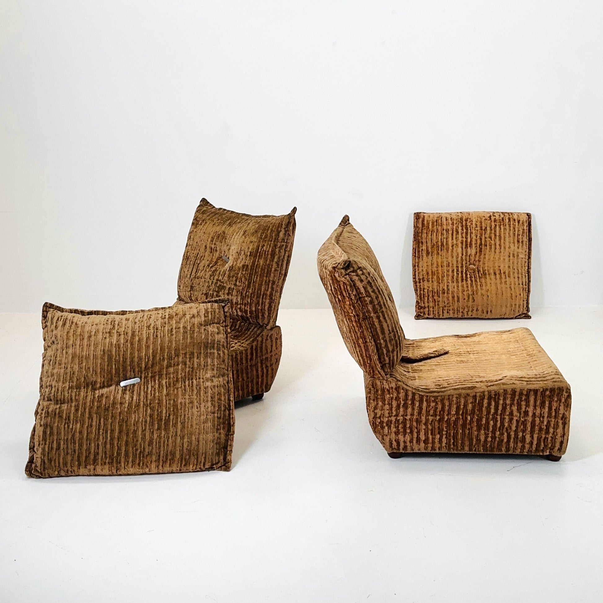 Mid century modular set of 7 / seating group - sofa for Manifattura Italiana 1970s