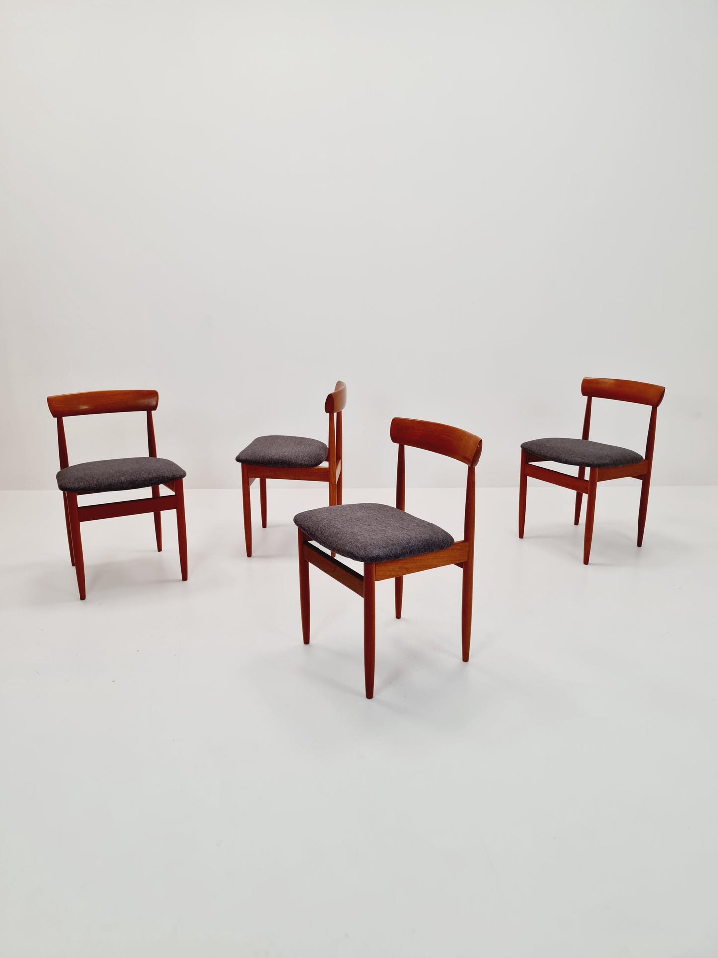 Vintage Danish solid teak dining chairs By farsö stolefabrik , 1960s, Set of 4