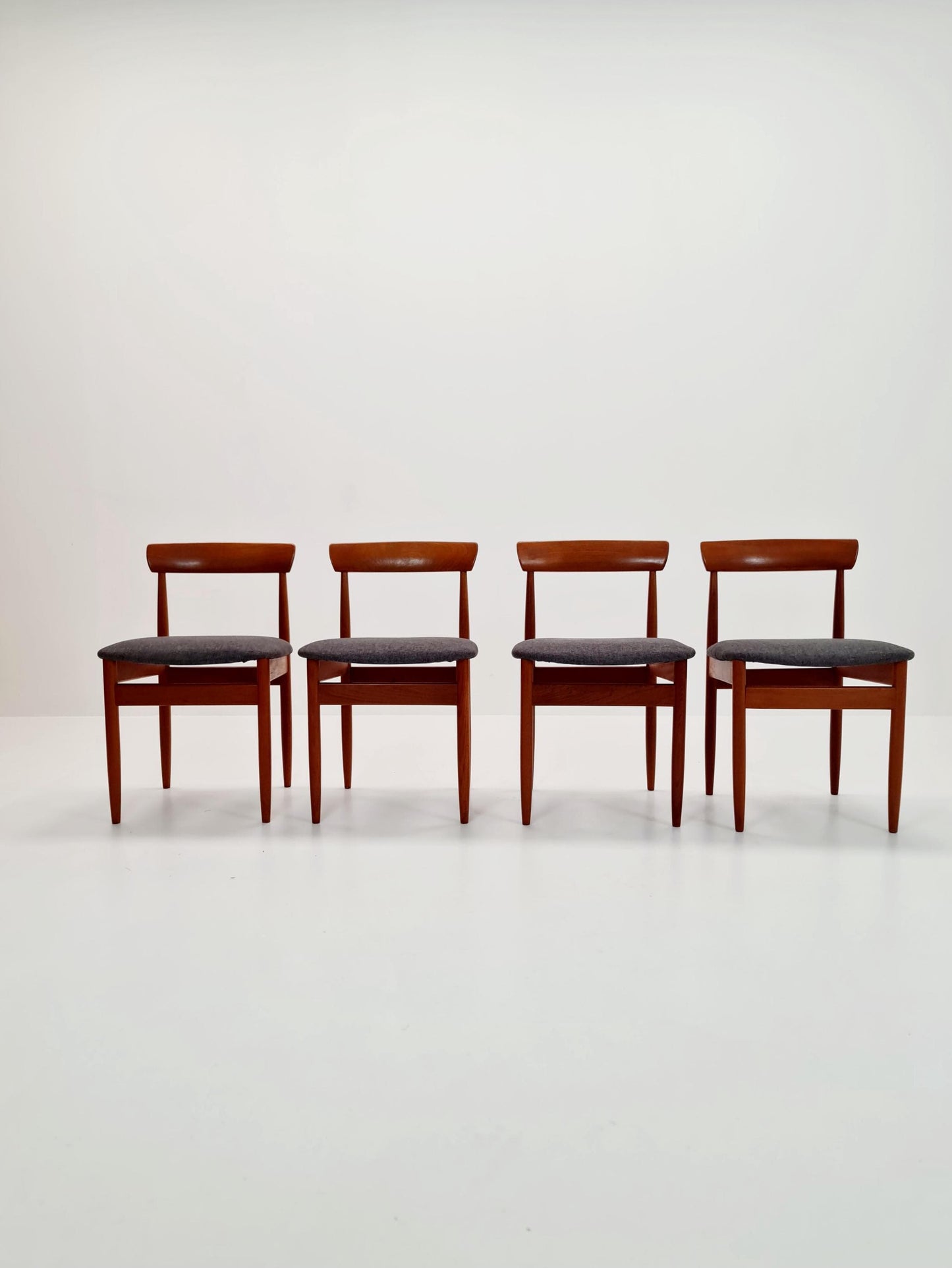 Vintage Danish solid teak dining chairs By farsö stolefabrik , 1960s, Set of 4
