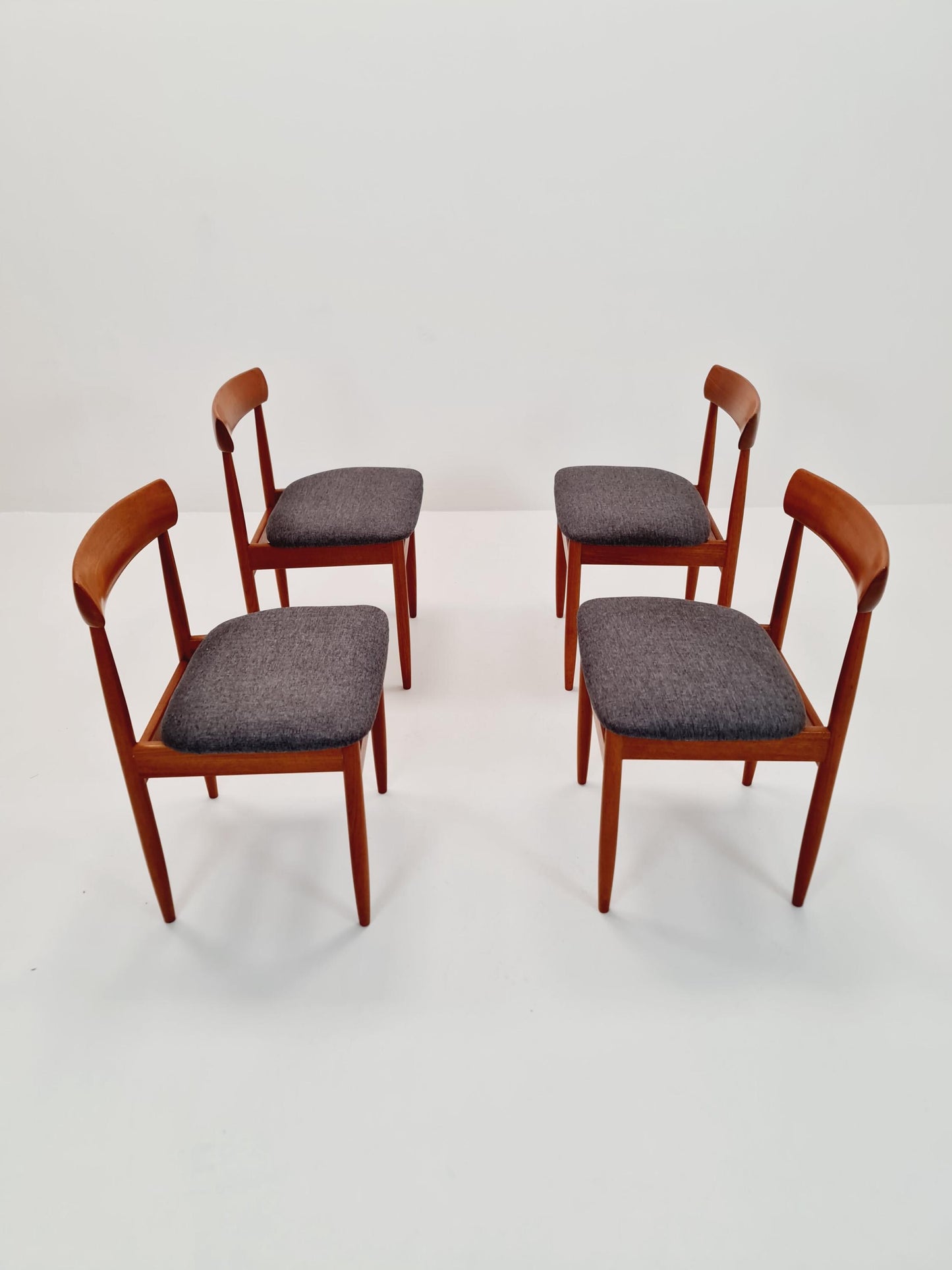 Vintage Danish solid teak dining chairs By farsö stolefabrik , 1960s, Set of 4