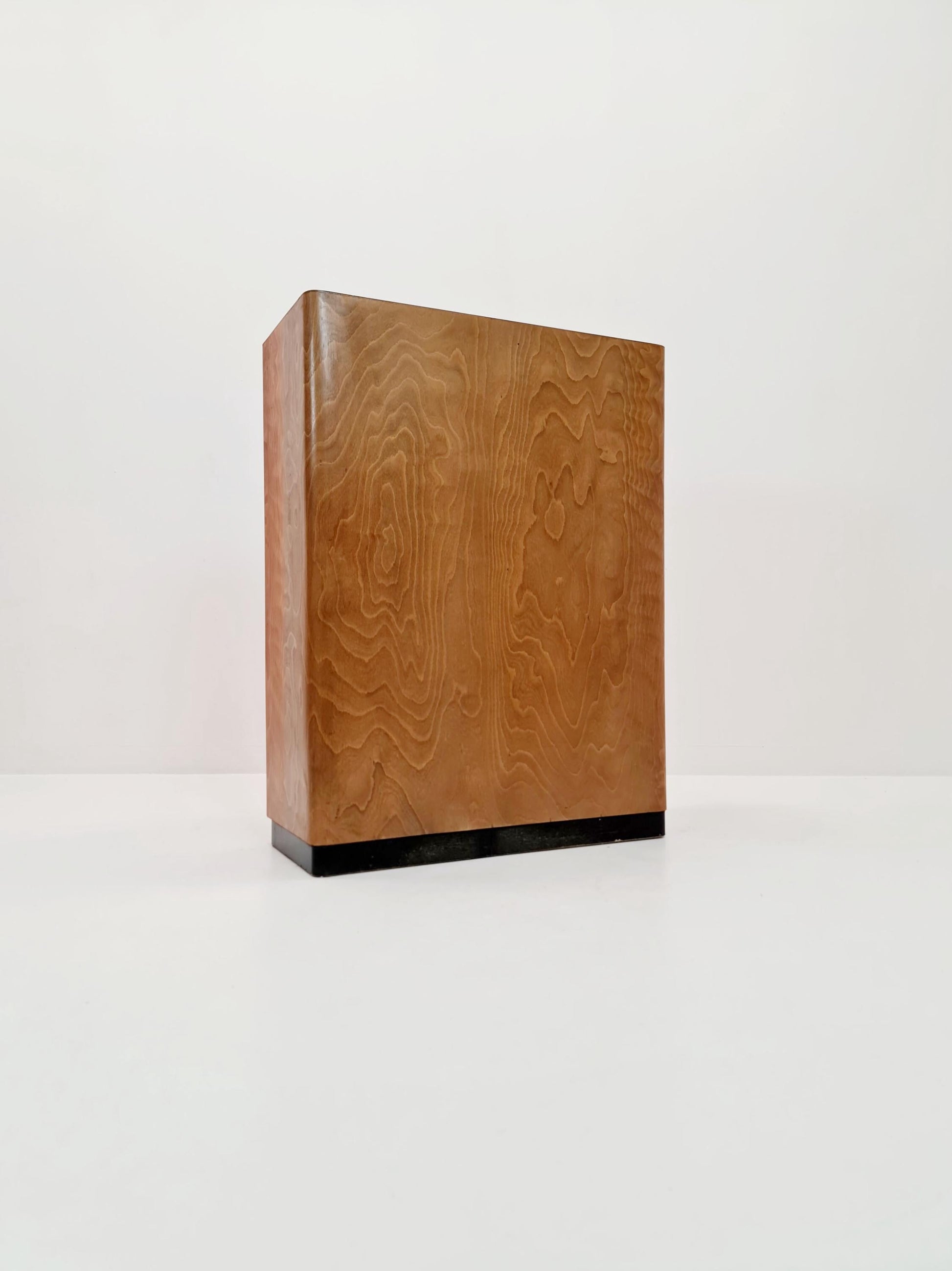 Bauhaus German roll document cabinet Wood by Koncord Möbel , 1930s