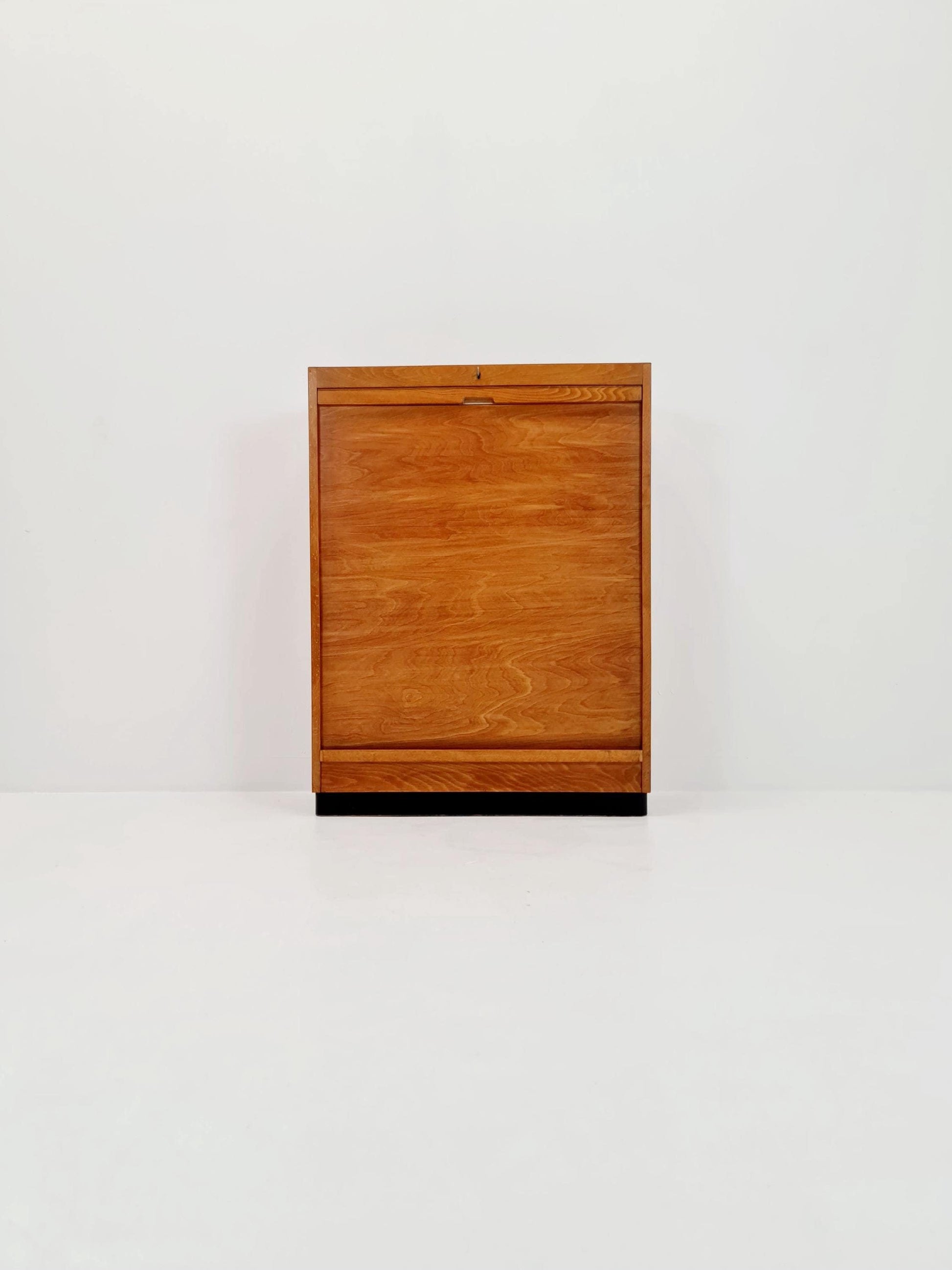 Bauhaus German roll document cabinet Wood by Koncord Möbel , 1930s