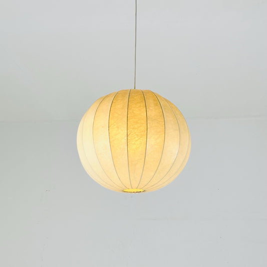 Mid-Century Italian Round Cocoon Pendant Lamp by Achille Castiglioni , 1960s