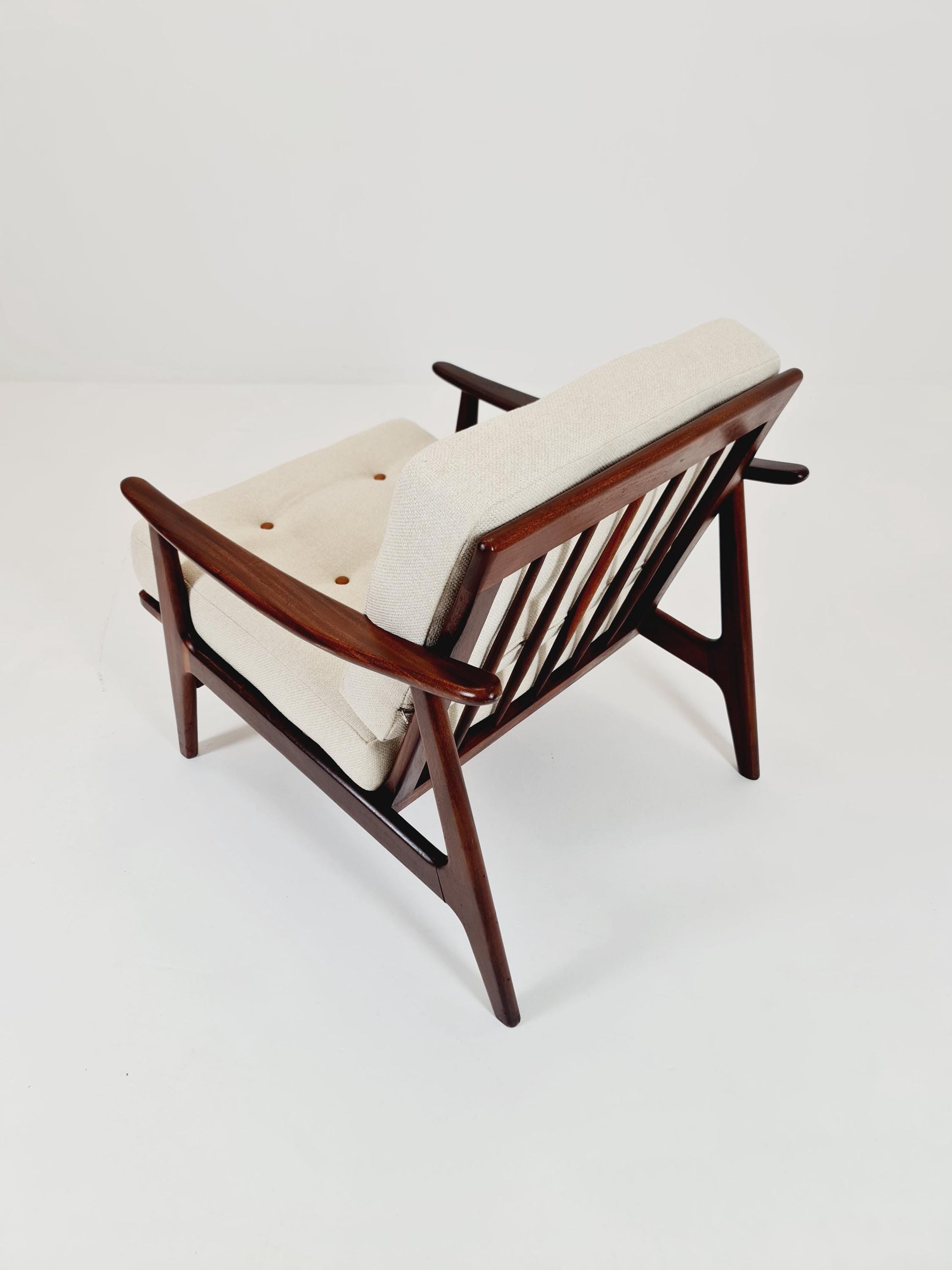 Mid Century Solid teak lounge chair/ Easy chair by Songal Denmark , 1960s