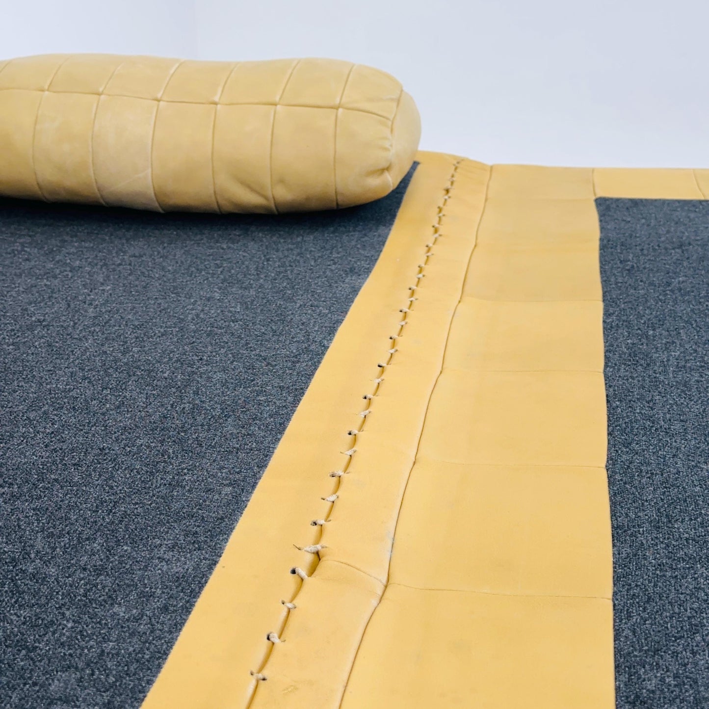 Mid century cognac leather Sofa bed Ds 85 from De Sede Switzerland 1960s