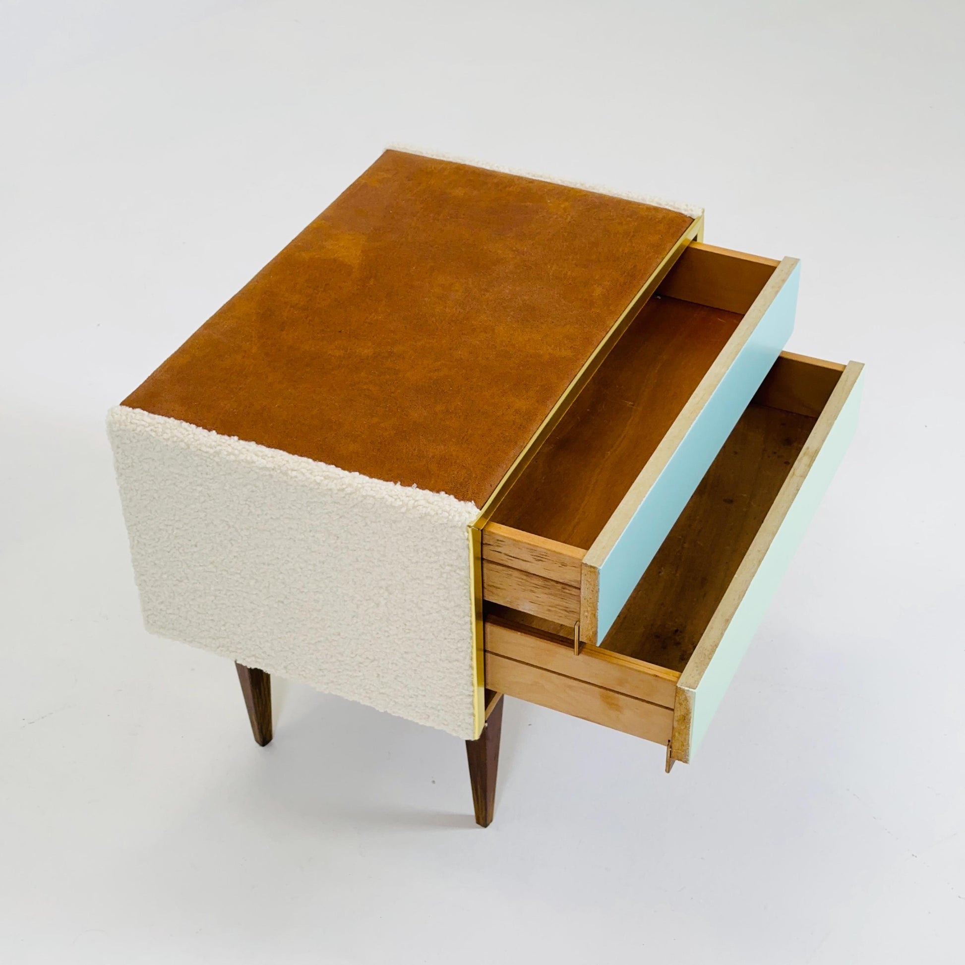 Set of 2 Mid century modern nightstands Germany 1960s