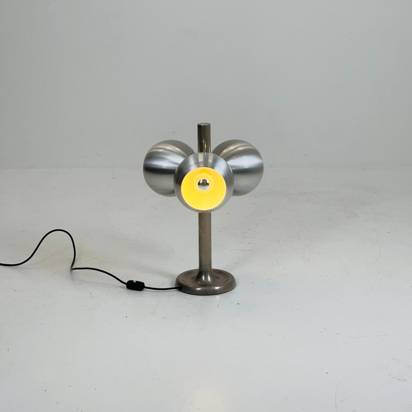 Mid century ufo eyes table lamp by Markolini Italy 1980s