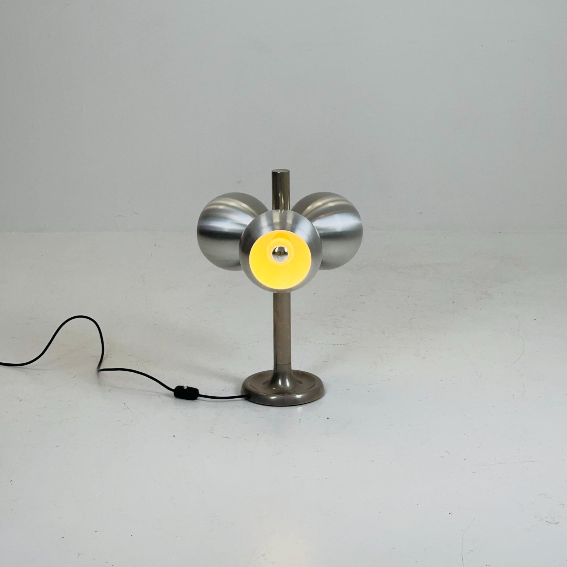 Mid century ufo eyes table lamp by Markolini Italy 1980s