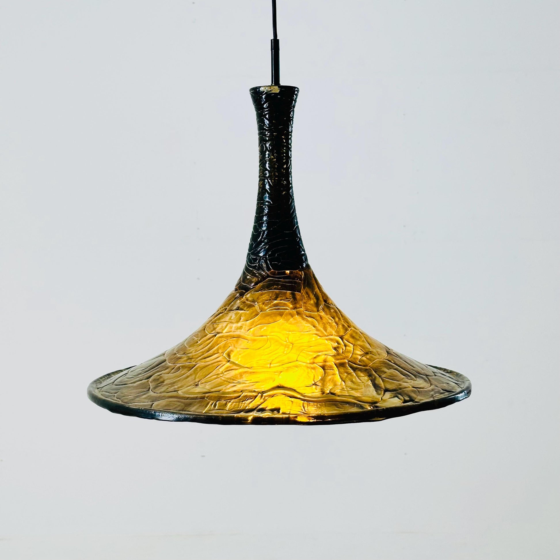 Mid century modern pendant lamp for Kaiser Leuchten Germany 1970s