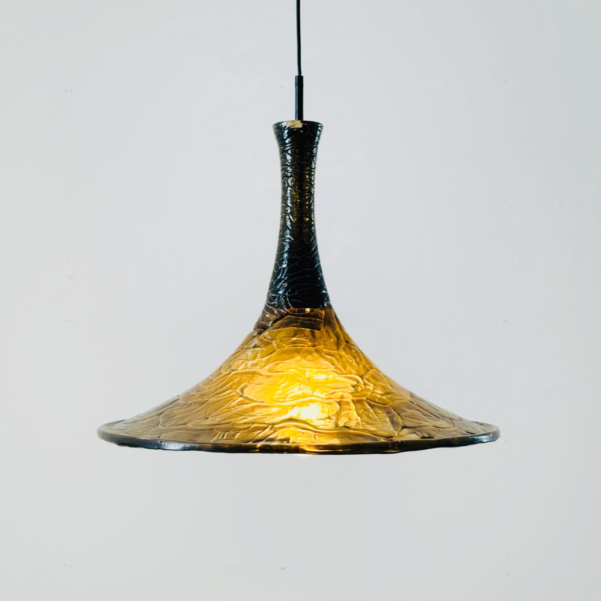 Mid century modern pendant lamp for Kaiser Leuchten Germany 1970s
