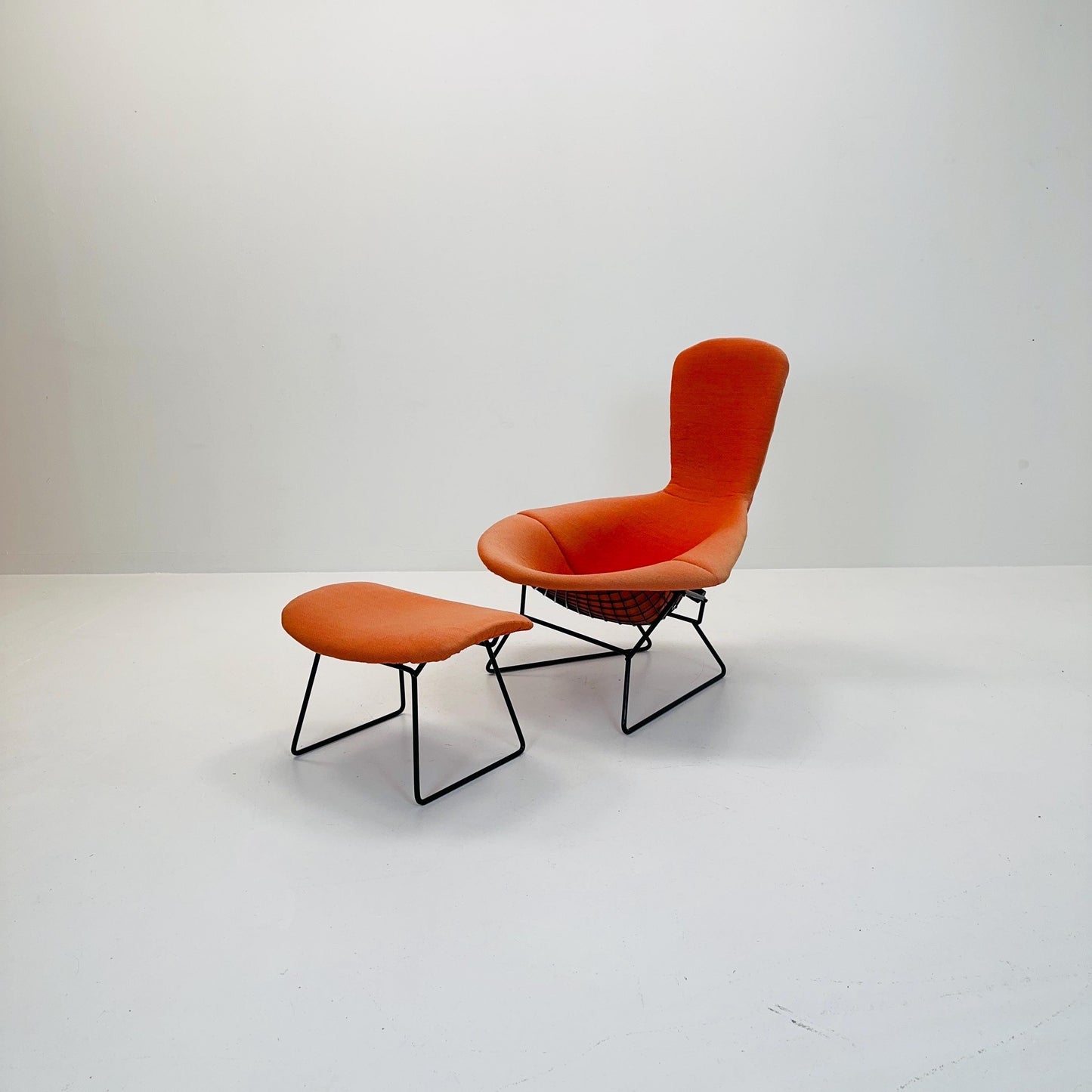 Bird Armchair & Ottoman by Harry Bertoia for Knoll International, 1970s