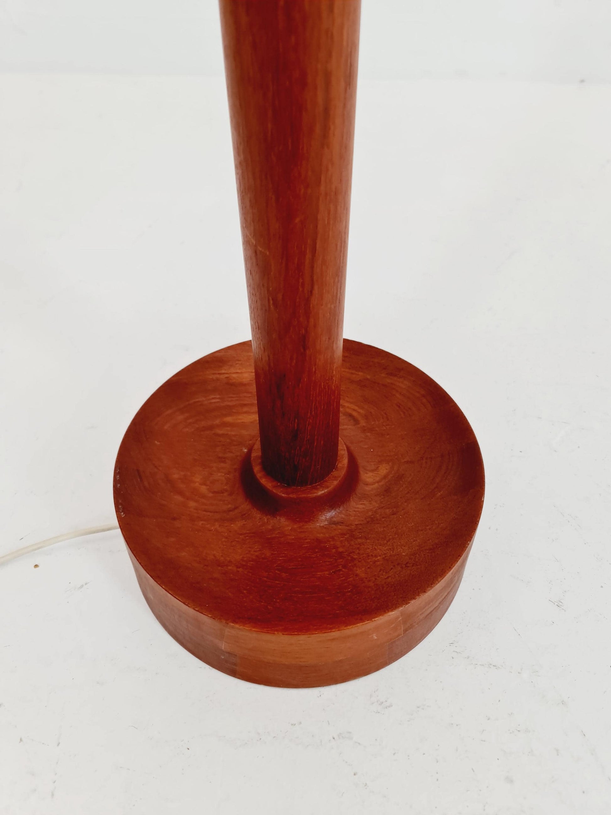 Rare Midcentury Danish floor lamp by KIRK solid teak, 1960s