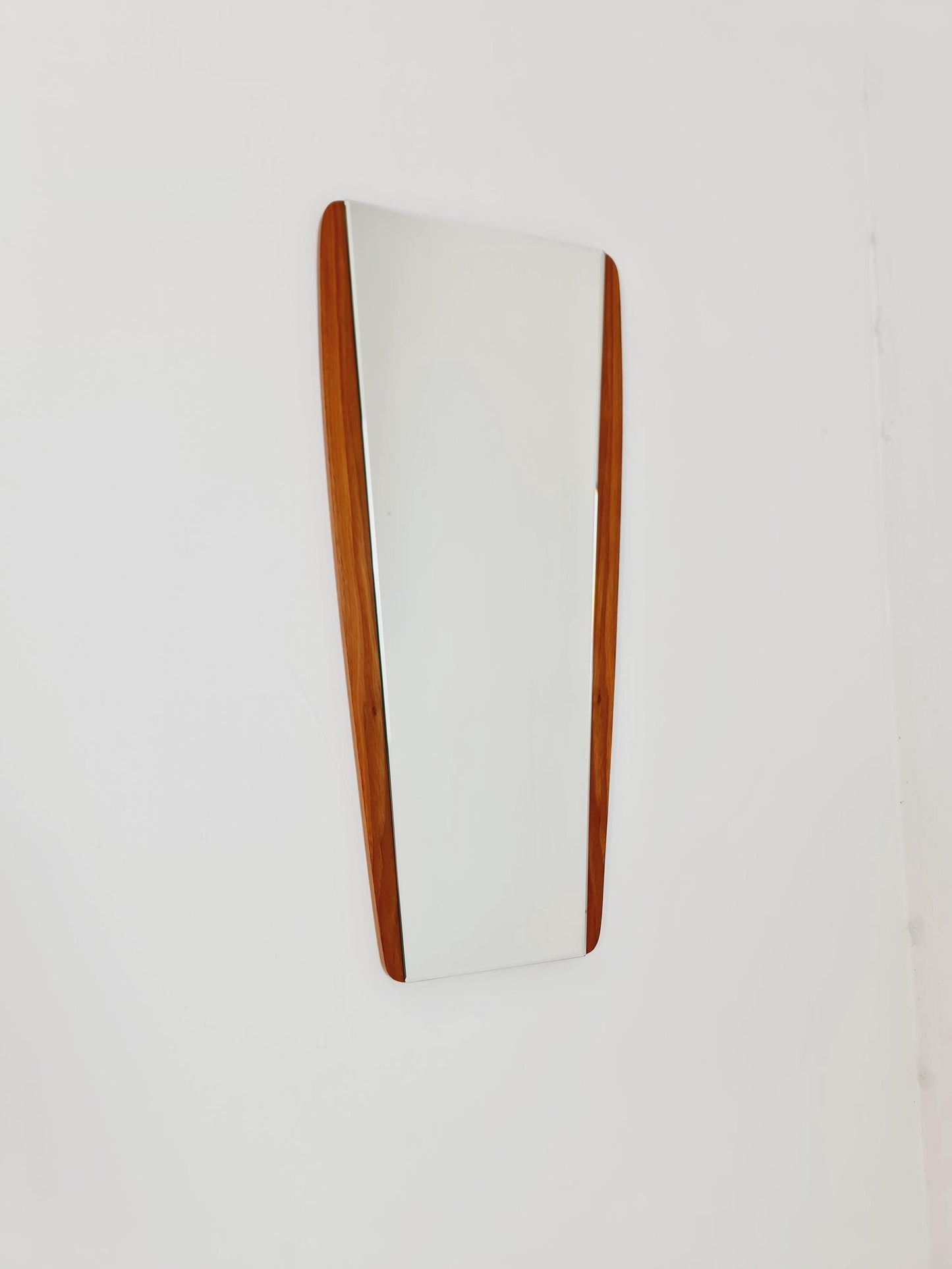 Mid century Vintage teak danish wall mirror, 1960s