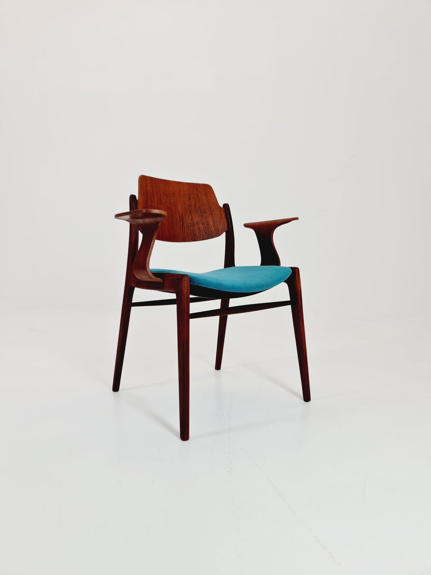 Super Rare German teak Armchair by Georg Leowald for wilkhan 1960s,