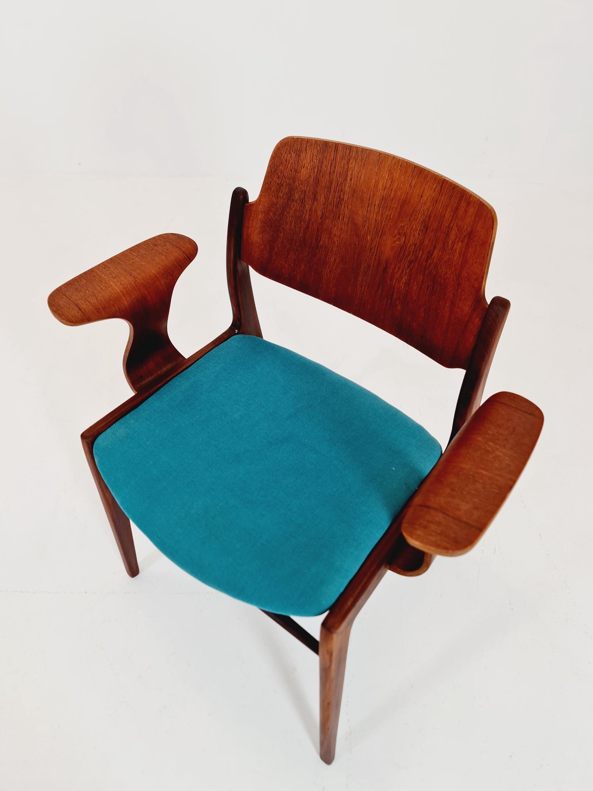 Super Rare German teak Armchair by Georg Leowald for wilkhan 1960s,
