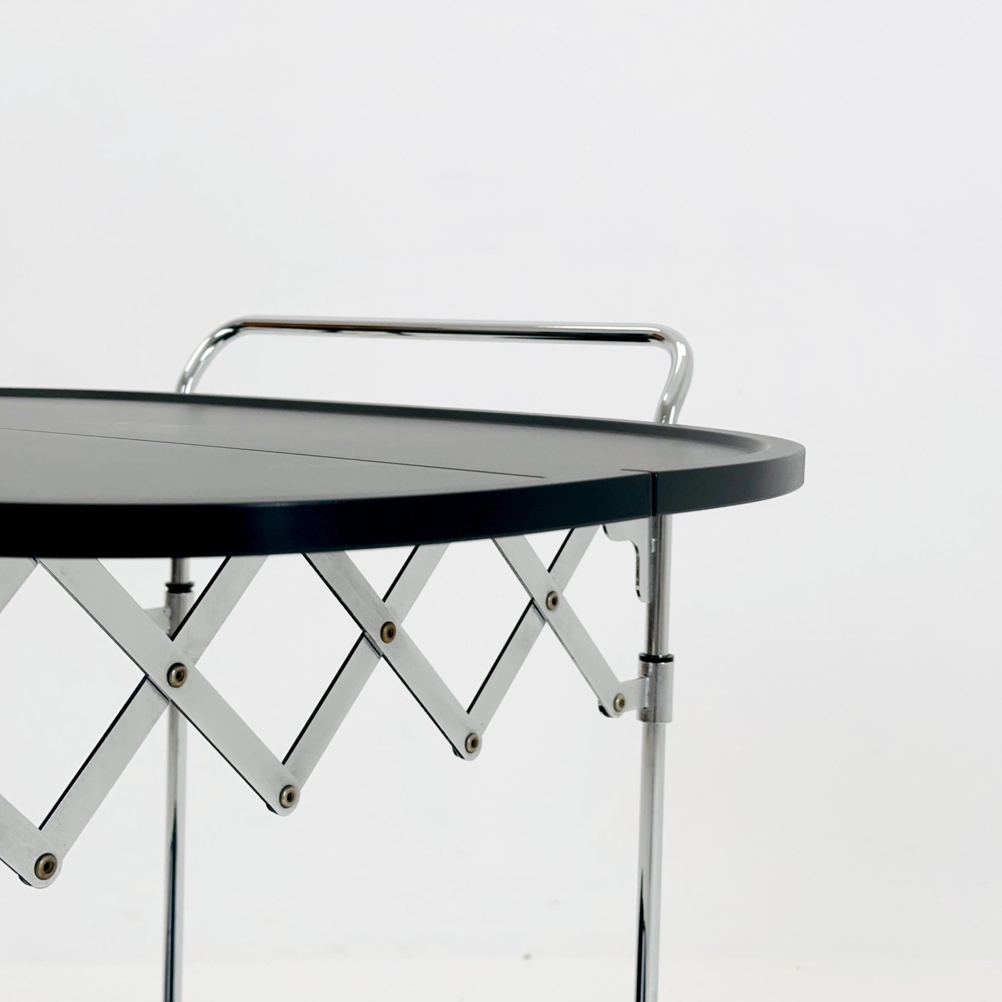 Black Gastone Dolly Trolley bar cart by Antonio Citterio and Oliver Low for Kartell Italy