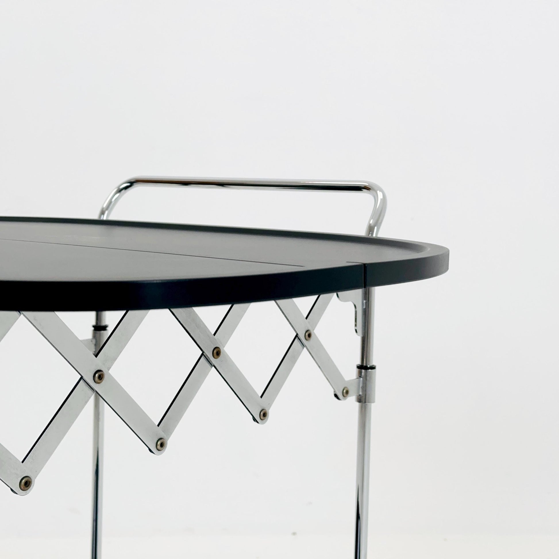 Black Gastone Dolly Trolley bar cart by Antonio Citterio and Oliver Low for Kartell Italy