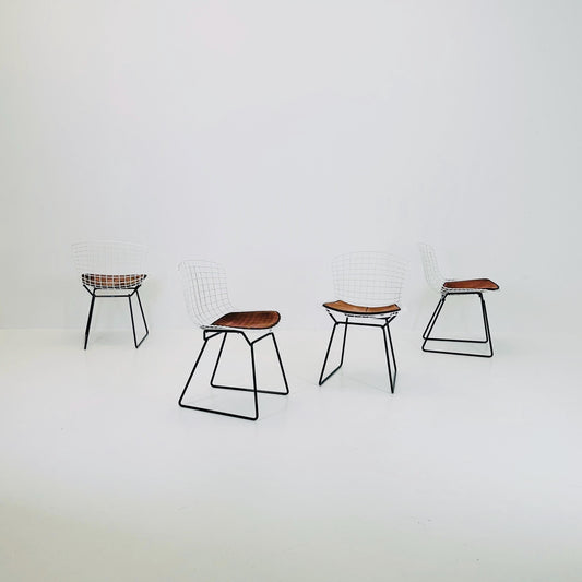 Set of 4 Mid-Century Bird Chairs Model 420c designed by Harry Bertoia for Knoll international , 1960s