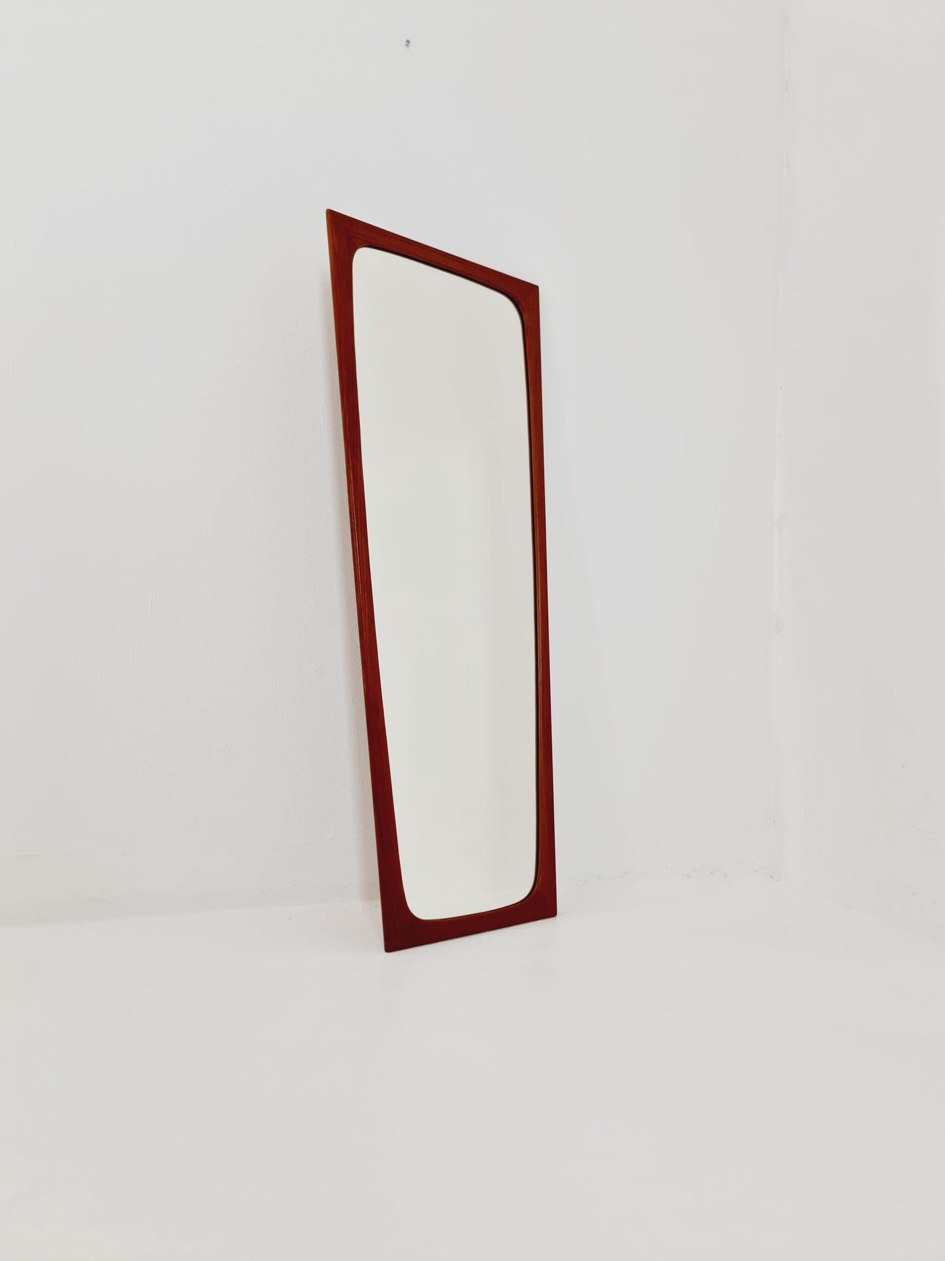 Teak Danish mid-century Modern wall-mounted mirror, 1960s