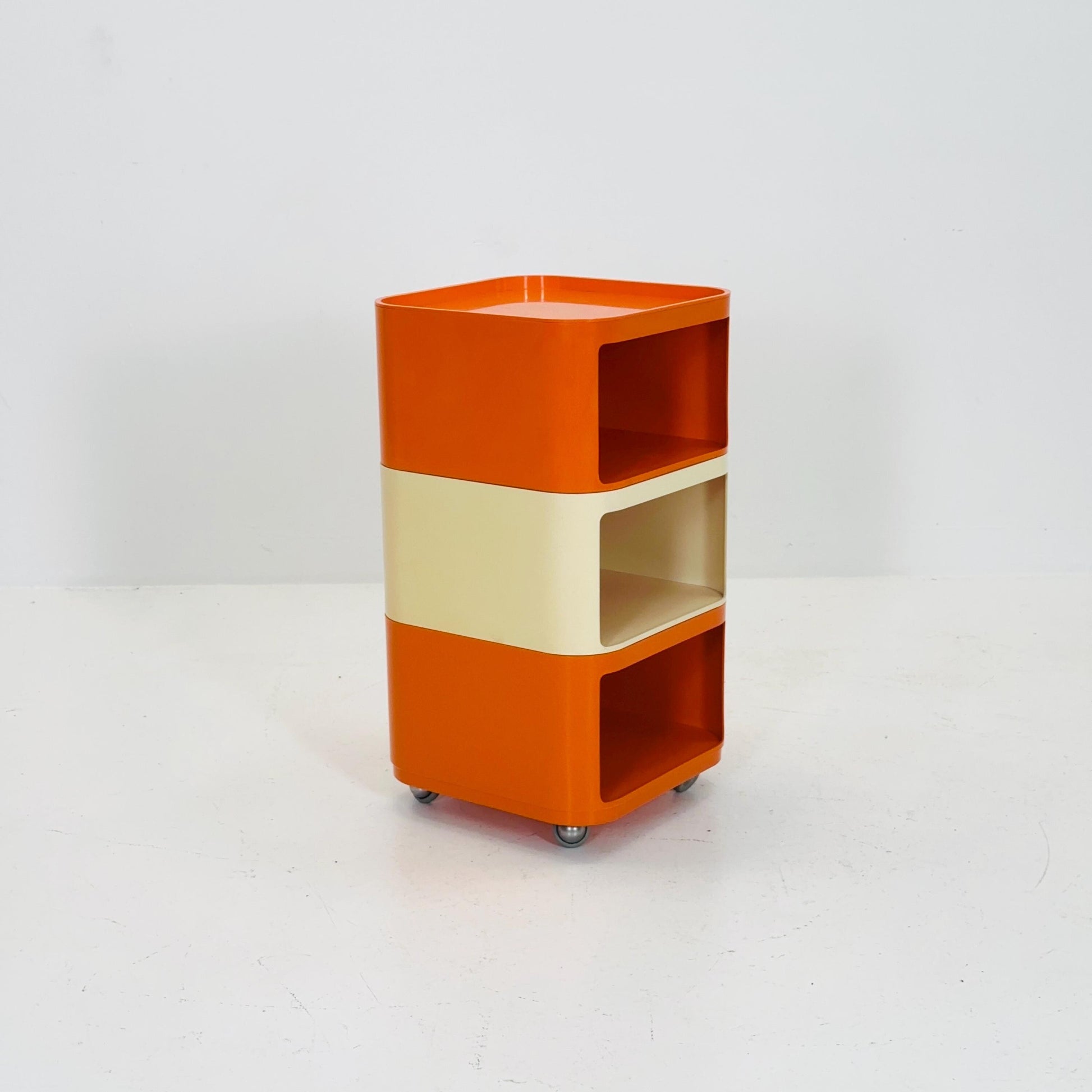 Componibili Square 3 parts serving trolley by Anna Castelli for Kartell - Italy 1960s